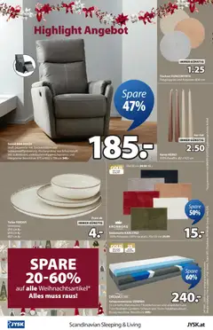 JYSK Angebote ab 17.12.2025 gültig | Seite: 16 | Produkte: Matratze, Sessel