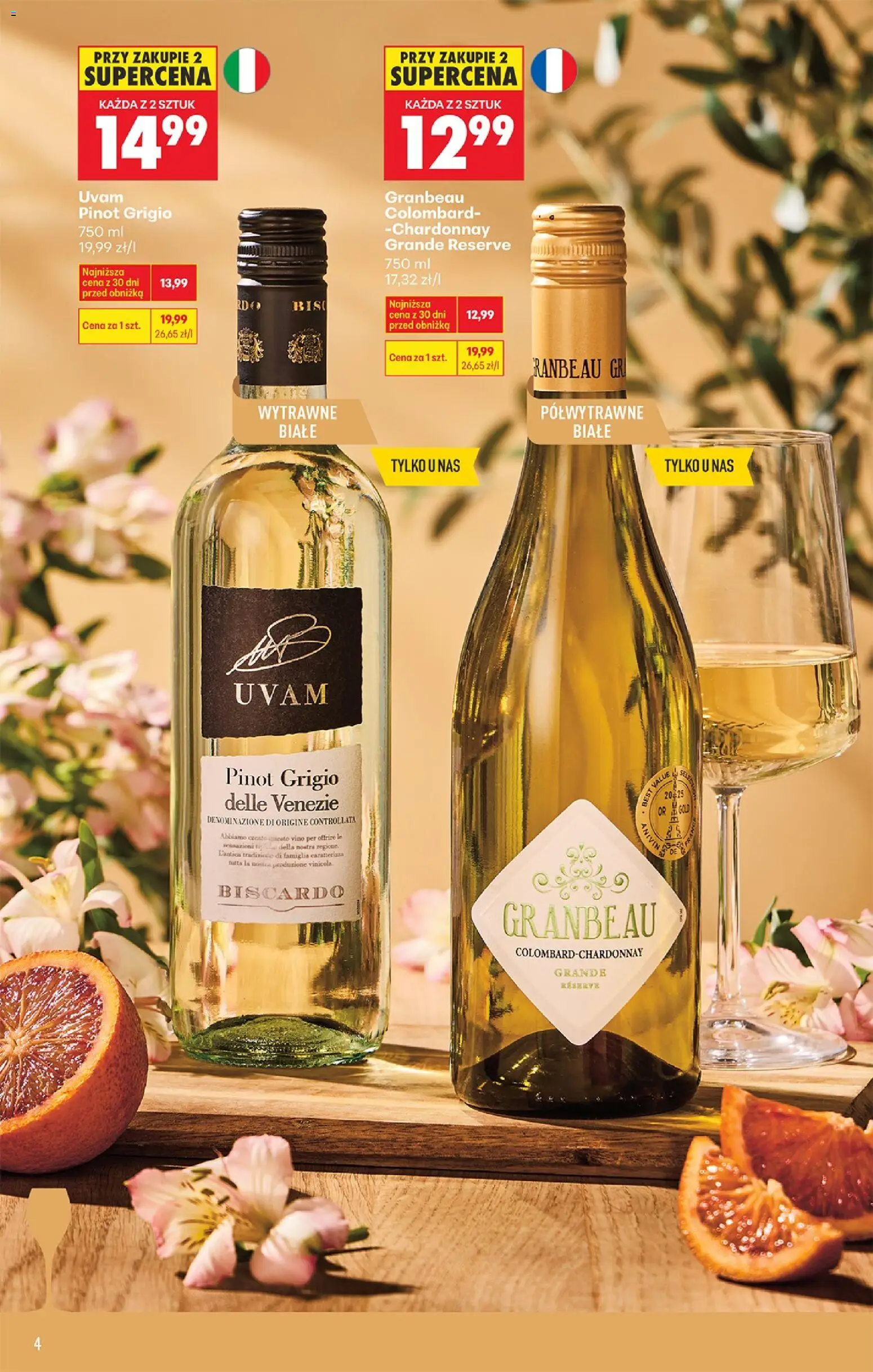 Biedronka gazetka - Czas na toast od 07.04.2026 | Strona: 4 | Produkty: Chardonnay