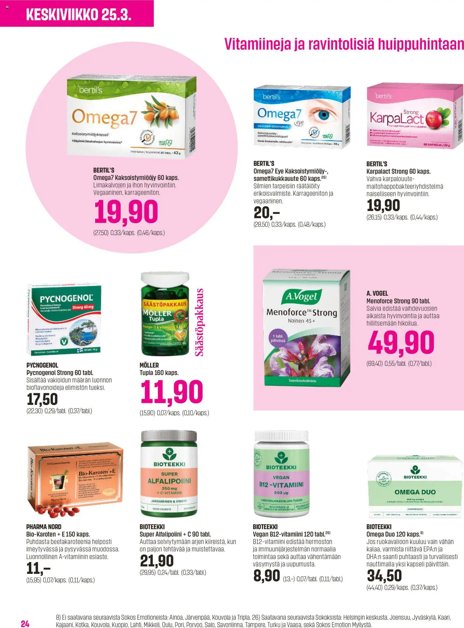 Sokos tarjoukset - Emotion 3plus1 – voimassa 25.03.2026 alkaen | Sivu: 24