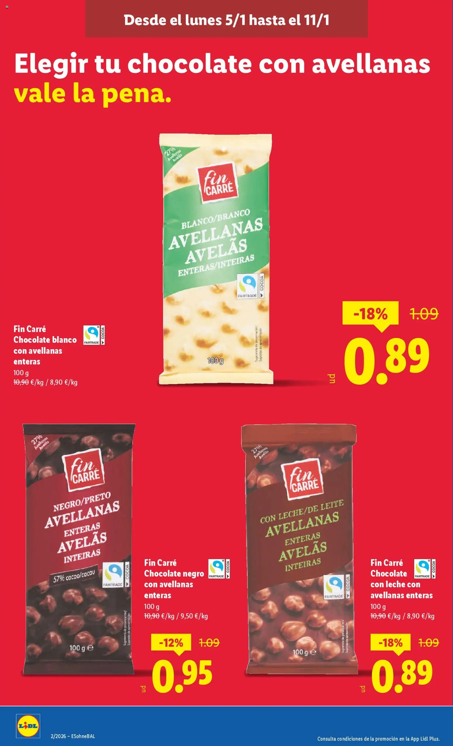 Lidl folleto │ válido desde el 05.01.2026 | Página: 20 | Productos: Leche, Chocolate, Chocolate con leche
