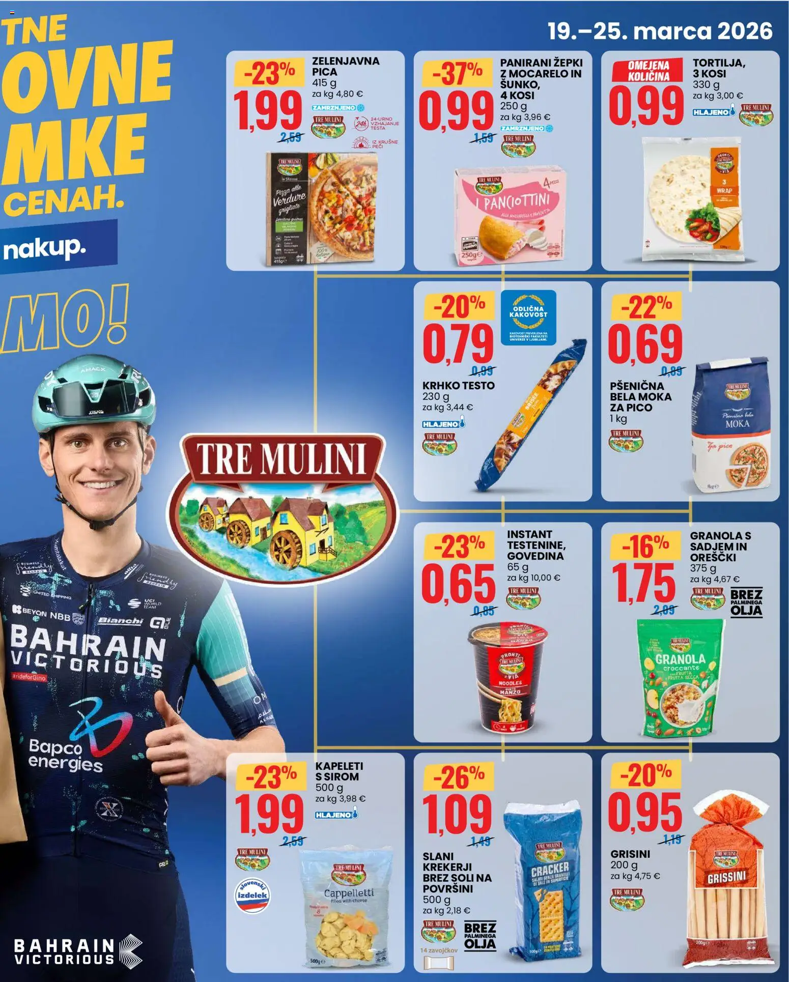 Novi Eurospin katalog ponudbe – veljaven od 19.03.2026 | Stran: 3 | Izdelki: Grisini, Moka, Pica, Orescki