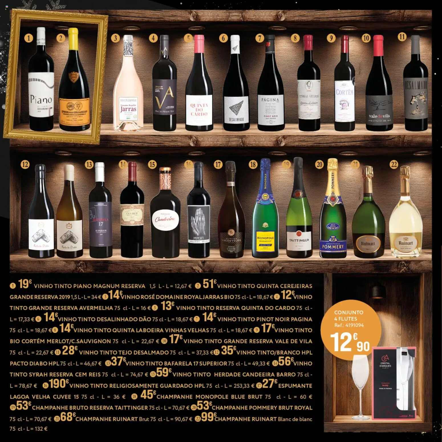 E.Leclerc - Folheto Gourmet Caldas da Rainha │ válido de 16.12.2025 | Página: 6 | Produtos: Candeeiro, Espumante, Champagne, Vinho tinto
