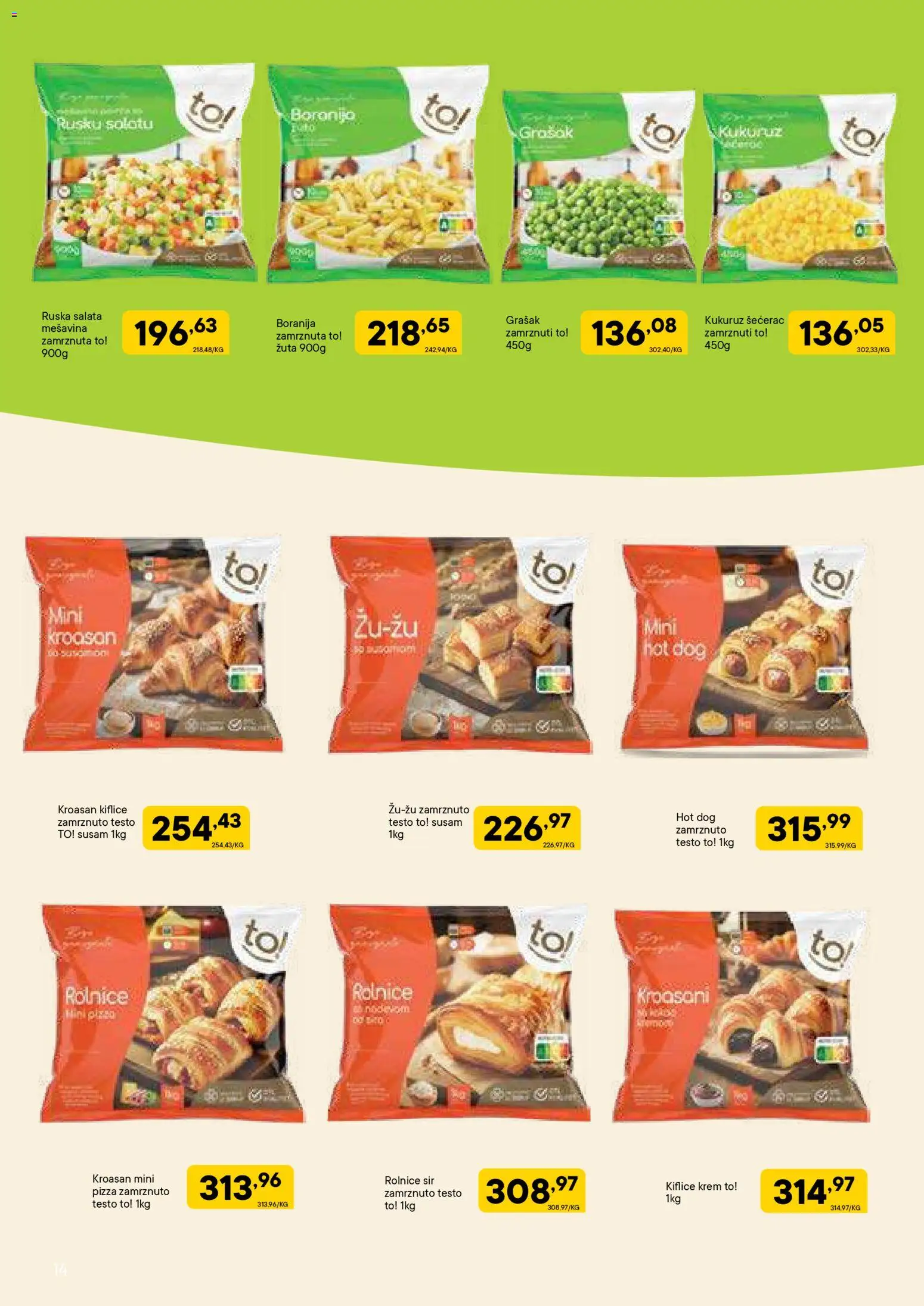 PerSu katalog - važi od 29.01.2026 | Strana: 14 | Proizvode: Ruska salata, Boranija, Salata, Hot dog