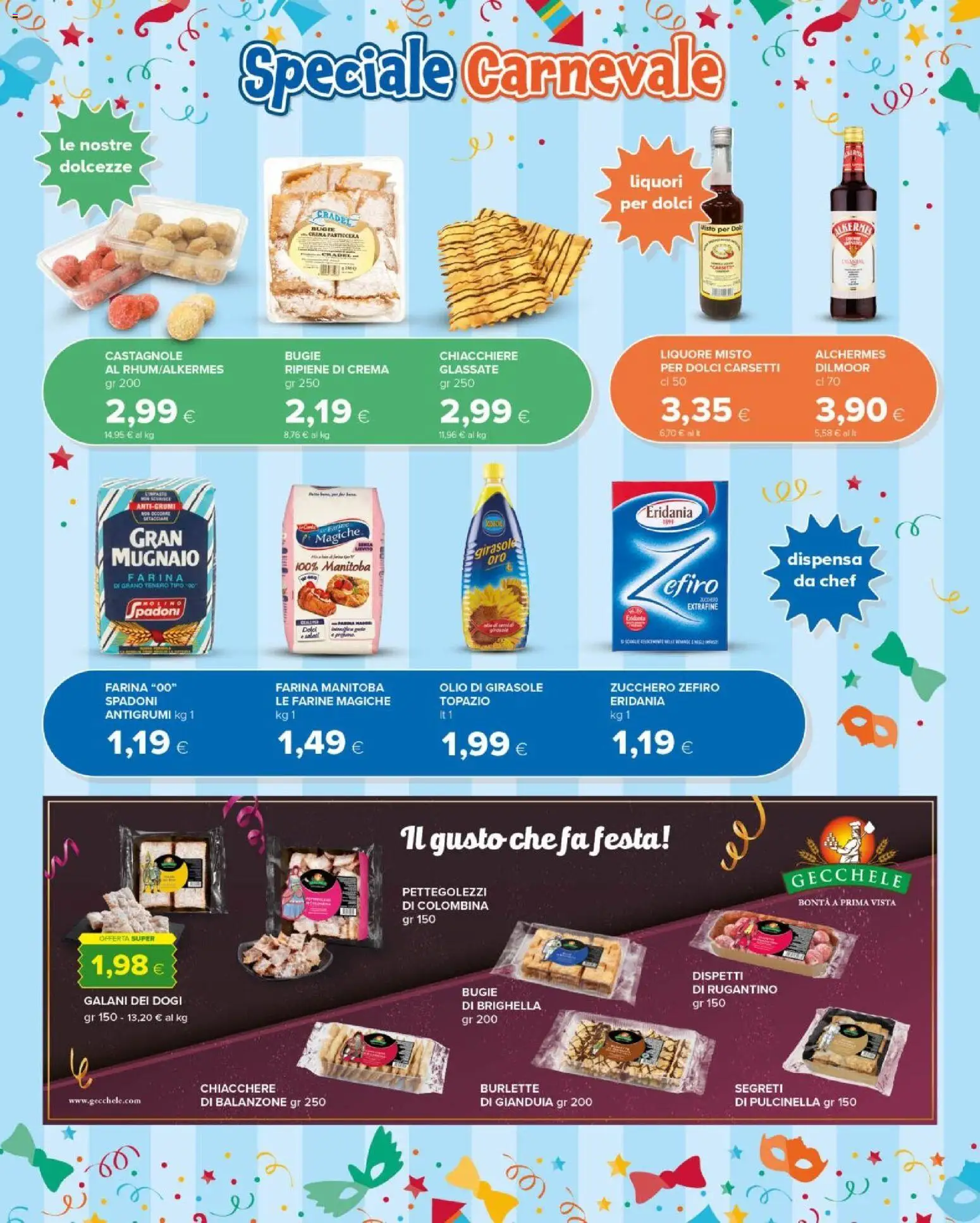 Volantino Tigre del 27.01.2026 | Pagina: 5 | Prodotti: Zucchero, Olio, Olio di girasole, Liquore