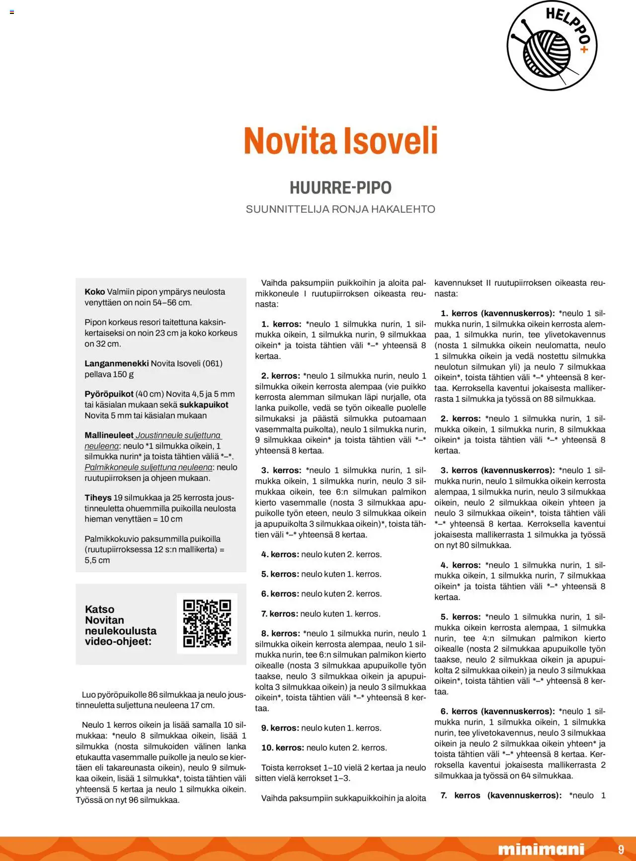 Minimani Novita – voimassa 01.09.2024 alkaen | Sivu: 9 | Tuotteet: Tee