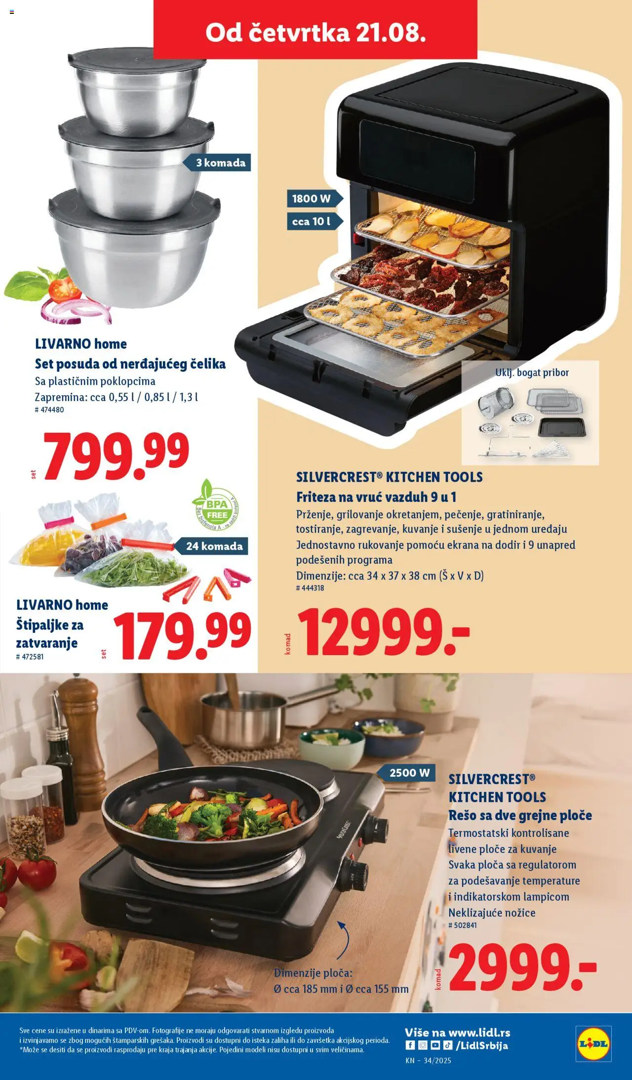 Lidl katalog - važi od 21.08.2025 | Strana: 5 | Proizvode: Silvercrest, Friteza