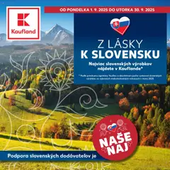 Kaufland SK Z lásky k Slovensku - amely érvényes a következő dátumtól: 01.09.2025