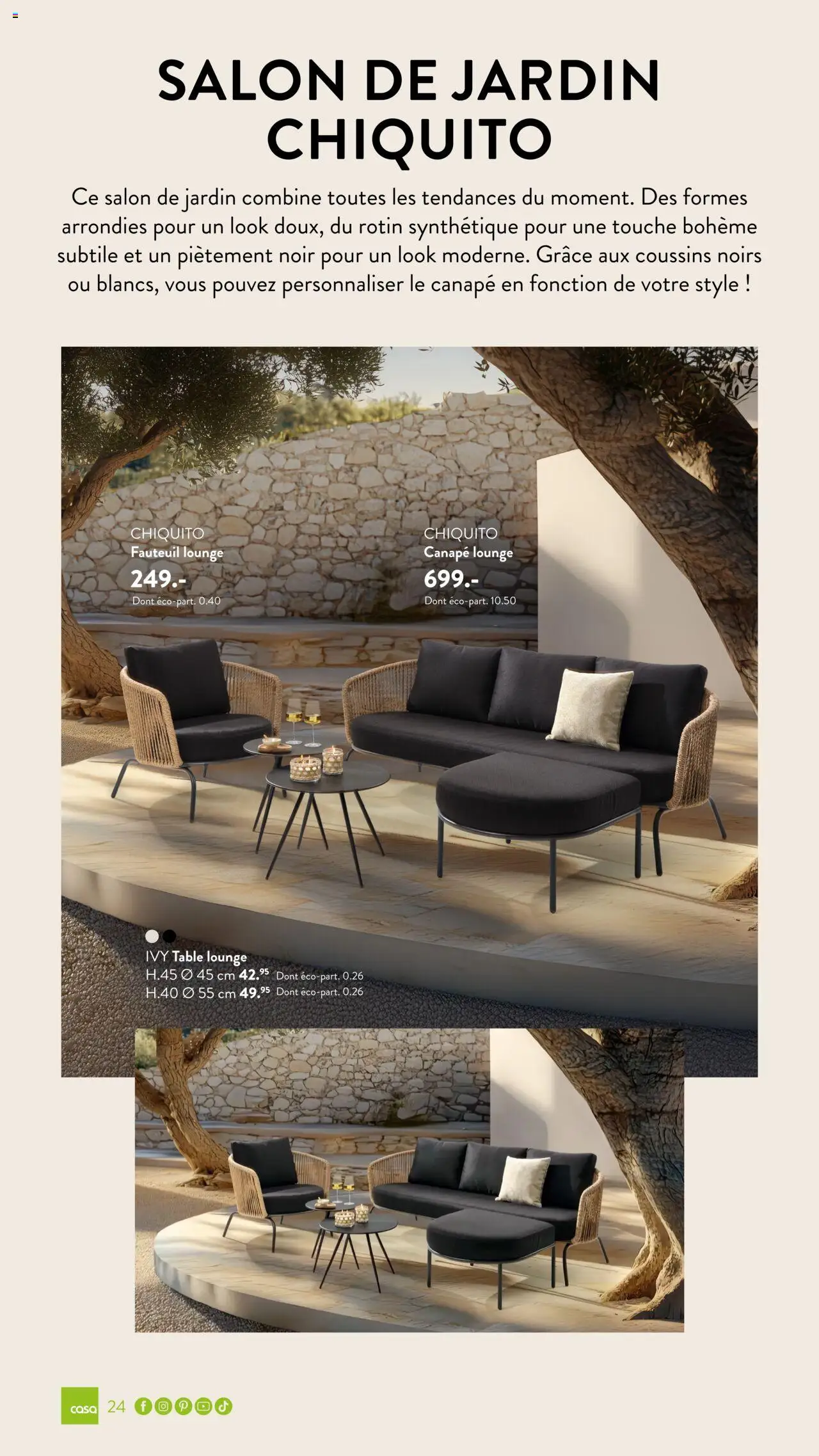  | Page: 24 | Produits: Salon de jardin, Canapé, Fauteuil, Table