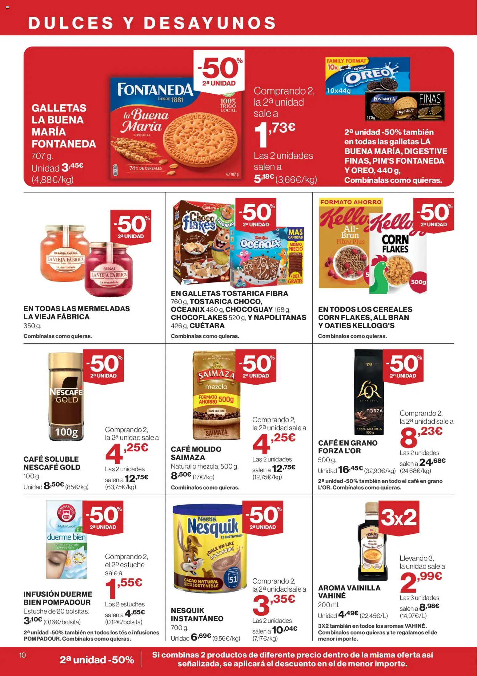 Supercor folleto │ válido desde el 12.02.2026 | Página: 10 | Productos: Leche, Fresas, Galletas, Café en grano