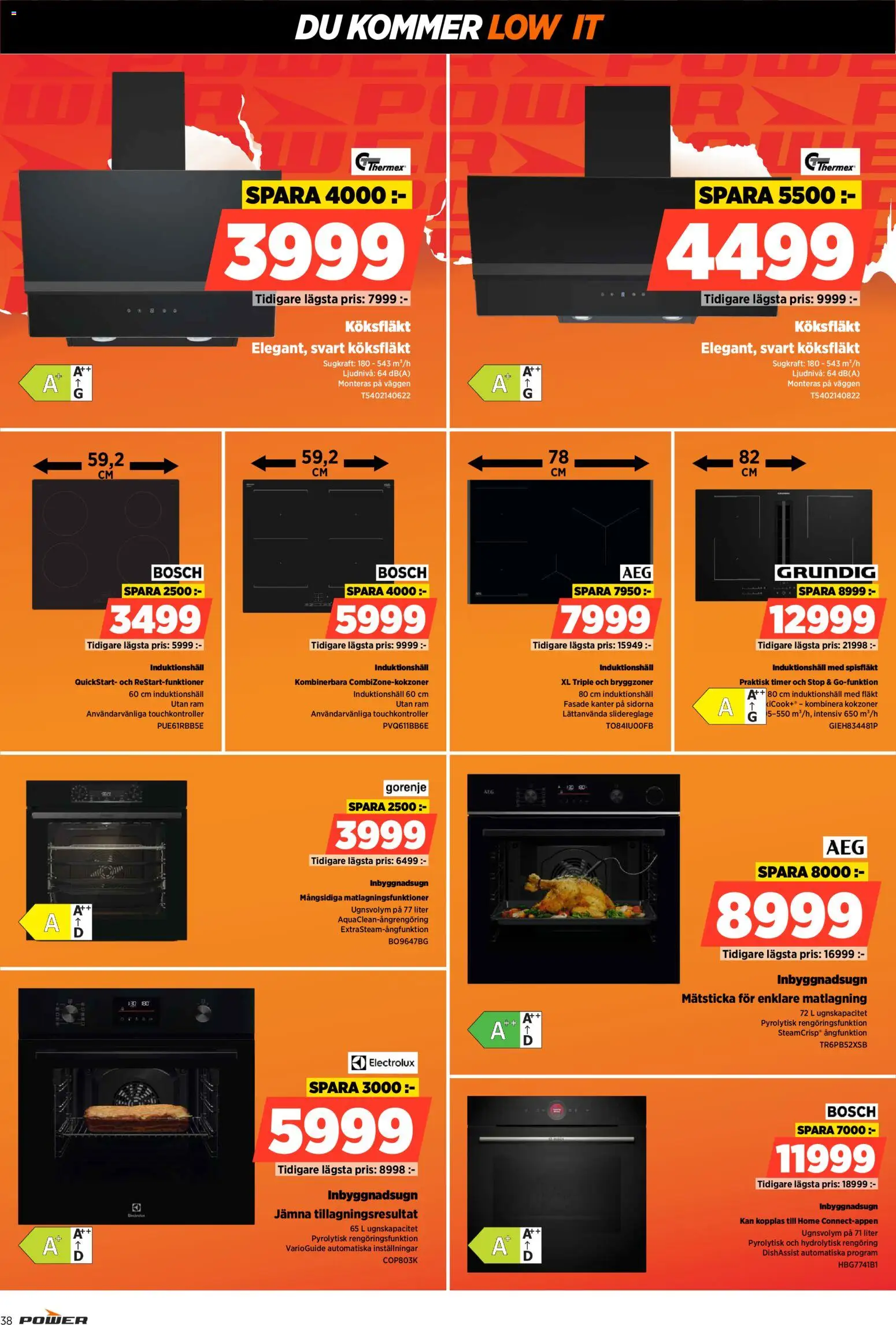 Power reklamblad aktuell från 15.12.2025 | Sida: 38 | Produkter: Köksfläkt, Fläkt, PC