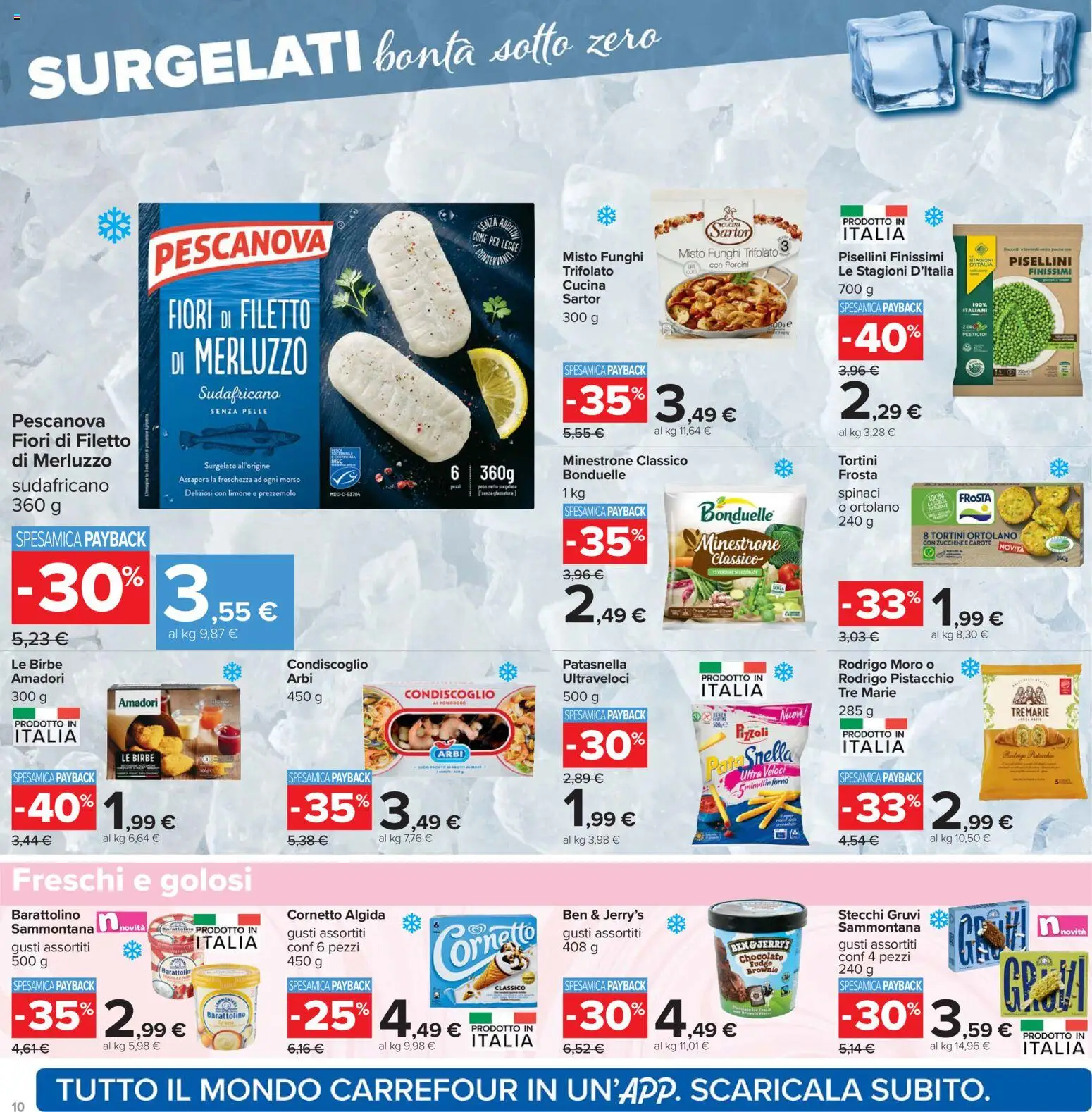 Volantino Carrefour del 07.04.2026 | Pagina: 10 | Prodotti: Cornetto, Limone, Funghi, Forno