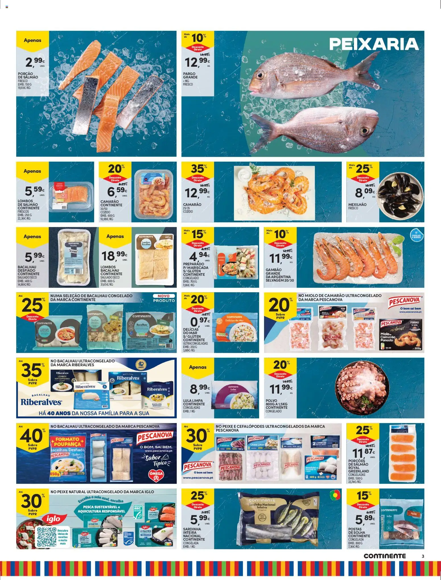 Continente Madeira │ válido de 28.04.2026 | Página: 3 | Produtos: Forno, Pescada, Polvo, Salmão