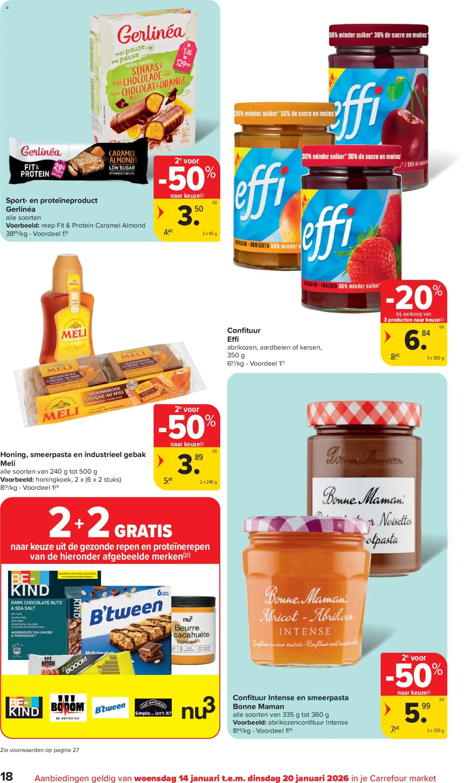 {H1} | Pagina: 18 | Producten: Aardbeien, Gebak, Abrikoos, Chocolade