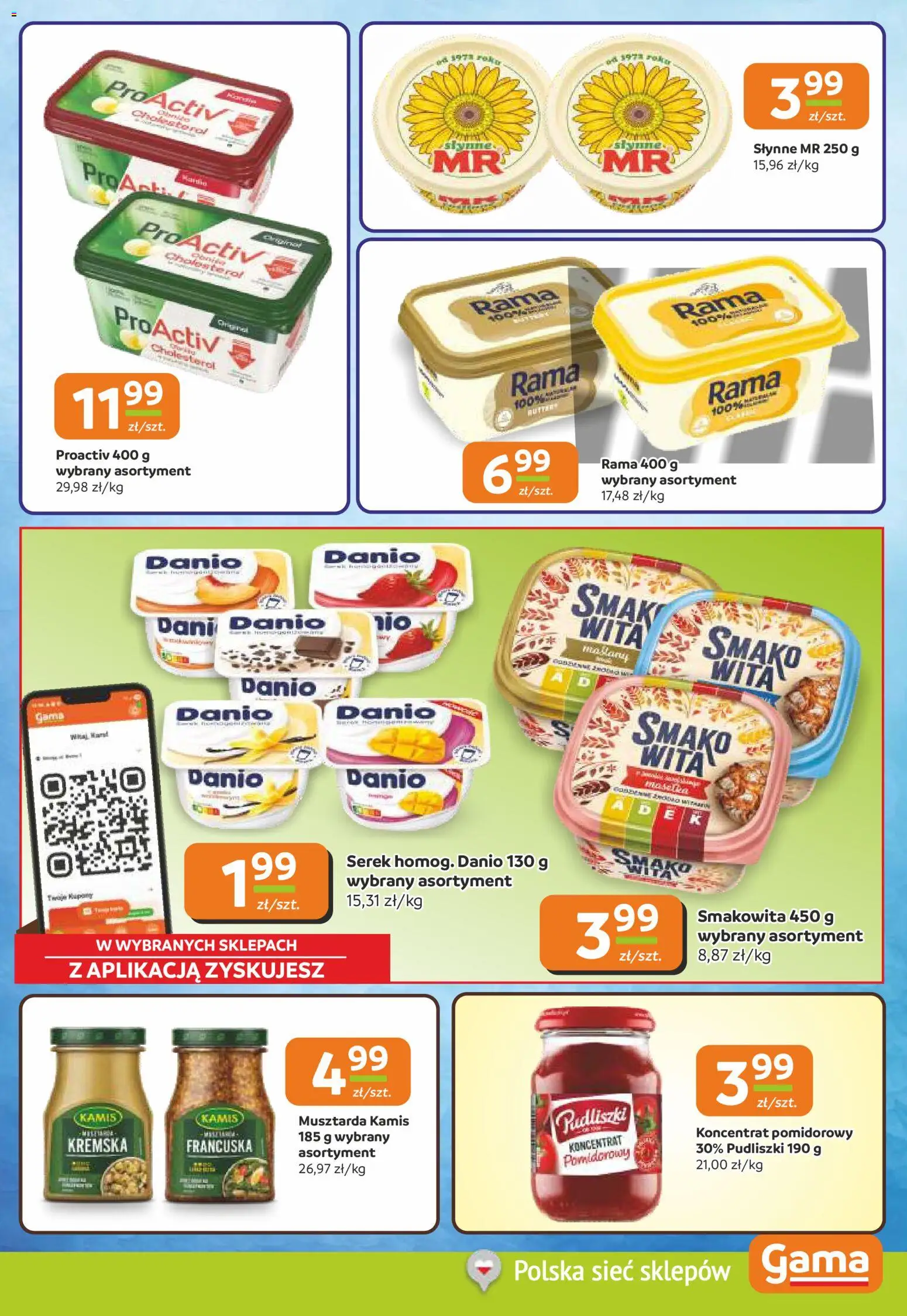 Gama Gazetka od 15.01.2026 | Strona: 7 | Produkty: Serek, Koncentrat pomidorowy, Musztarda