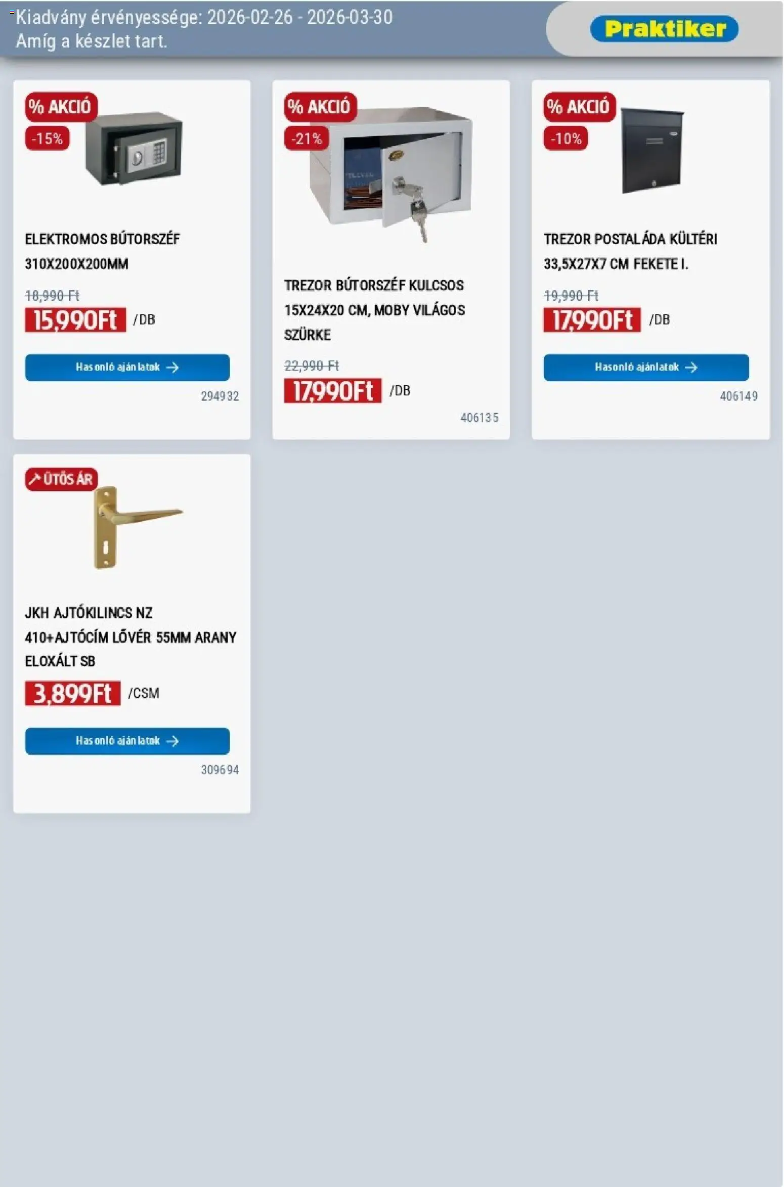 Praktiker akciós ujság - amely érvényes a következő dátumtól: 26.02.2026 | Oldal: 39