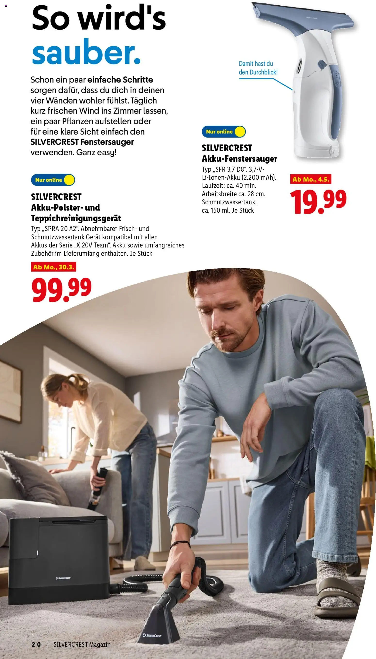 Lidl Německo leták - Silvercrest od 30.03.2026 | Strana: 20