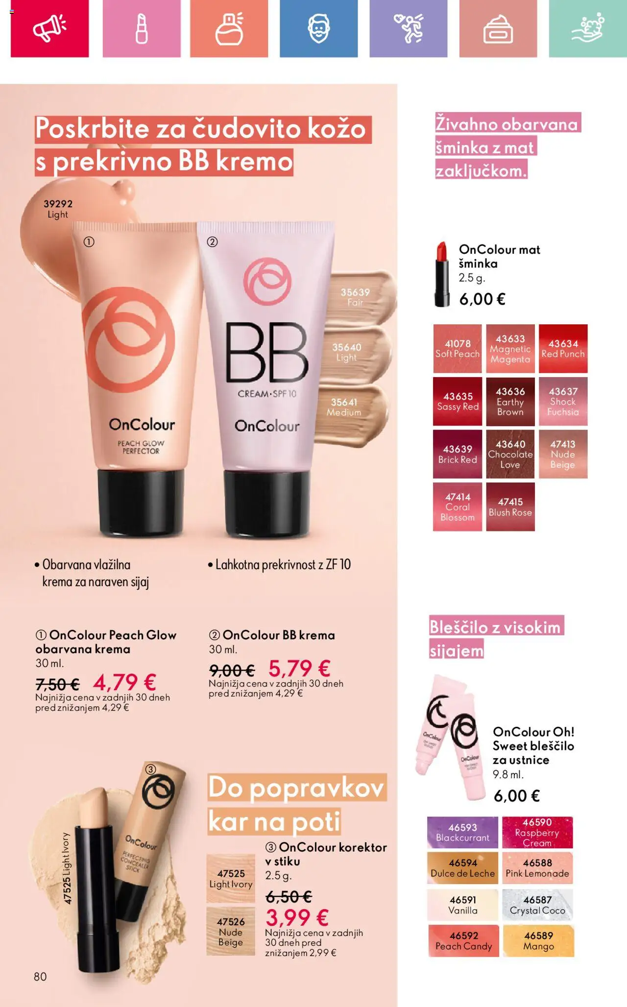 Oriflame katalog 11 │ velja od 03.08.2025 | Stran: 80 | Izdelki: Korektor, Bb krema, Krema, Mango