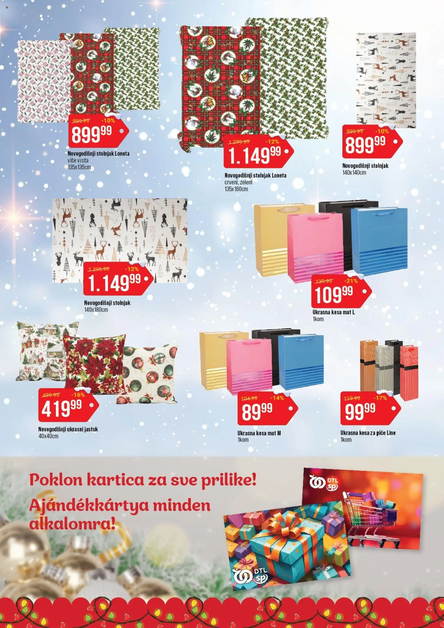 Senta Promet katalog - važi od 17.12.2025 | Strana: 4 | Proizvode: Jastuk, Stolnjak