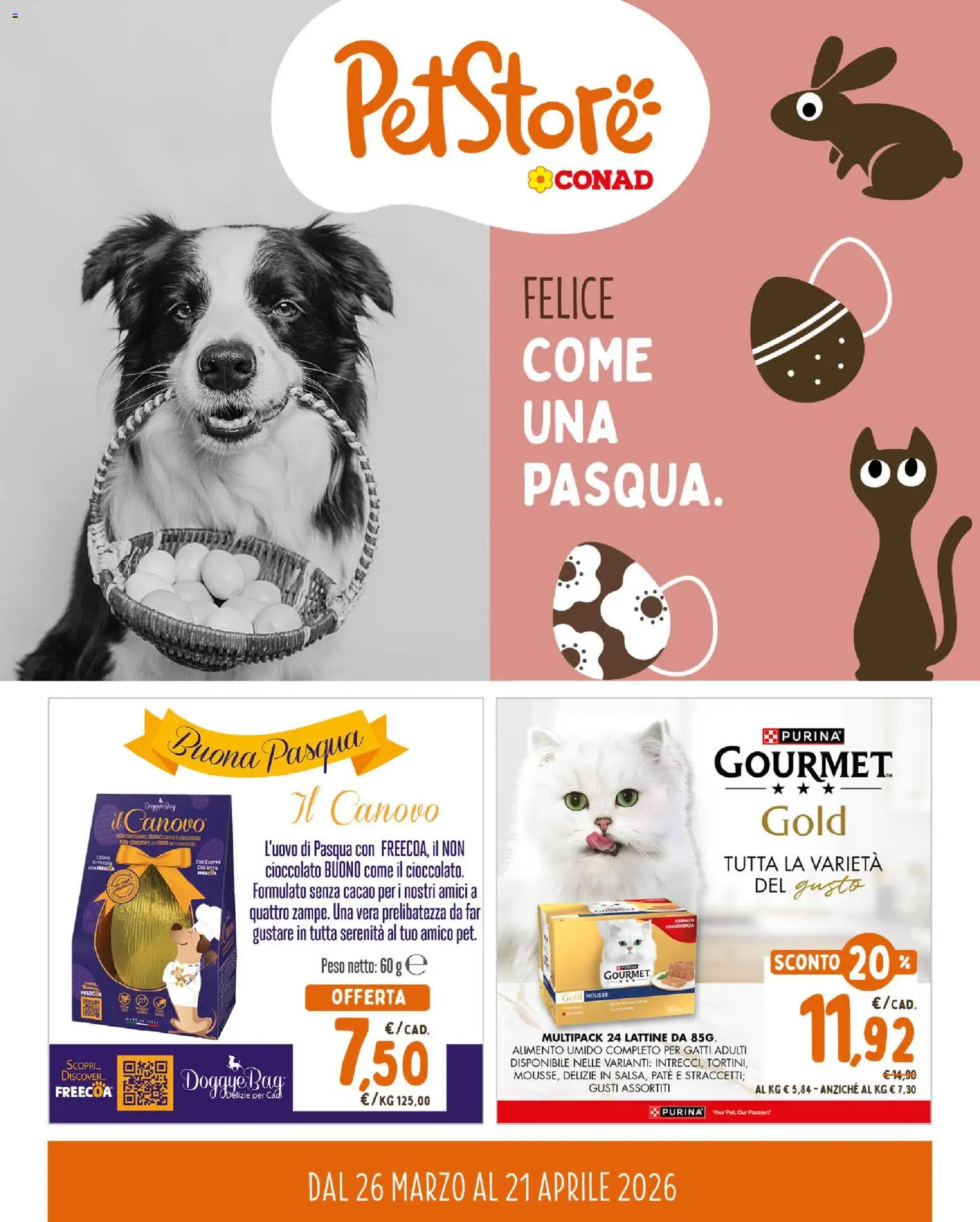 Volantino Conad del 26.03.2026 | Pagina: 1 | Prodotti: Paté, Cioccolato, Cacao