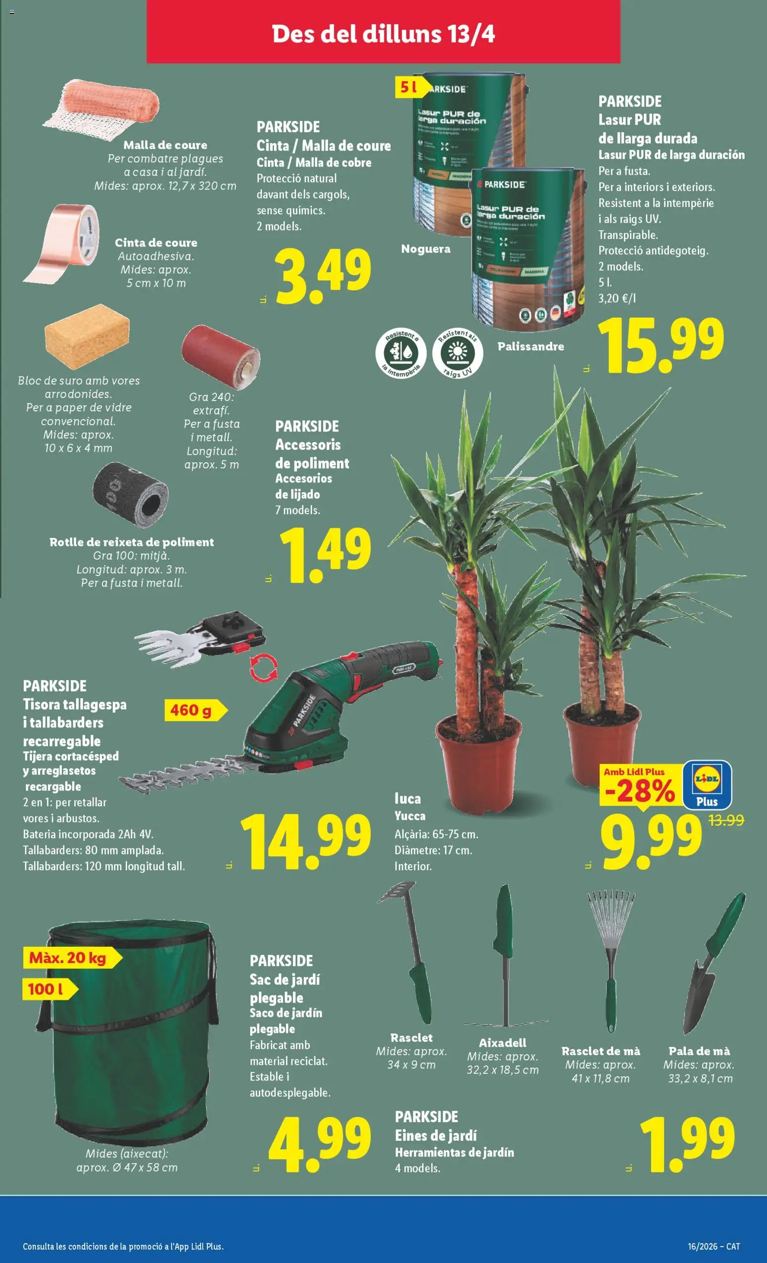 Lidl folleto de bazar │ válido desde el 13.04.2026 | Página: 15 | Productos: Απολυμαντικό, Batería
