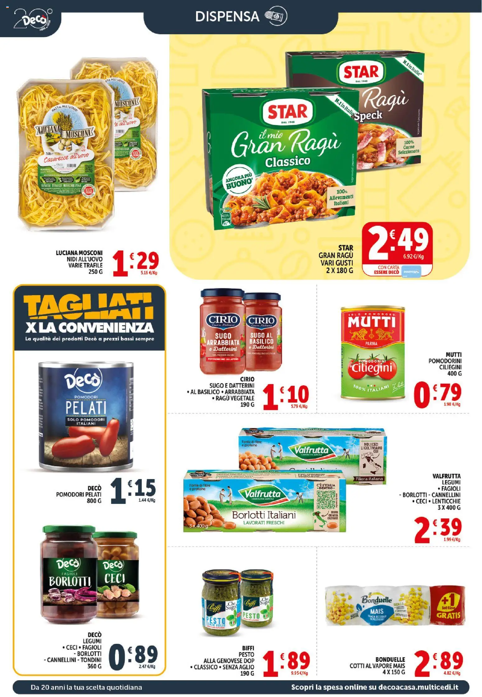 Volantino Decò del 21.04.2026 | Pagina: 12 | Prodotti: Speck, Pomodorini, Pomodori, Mutti