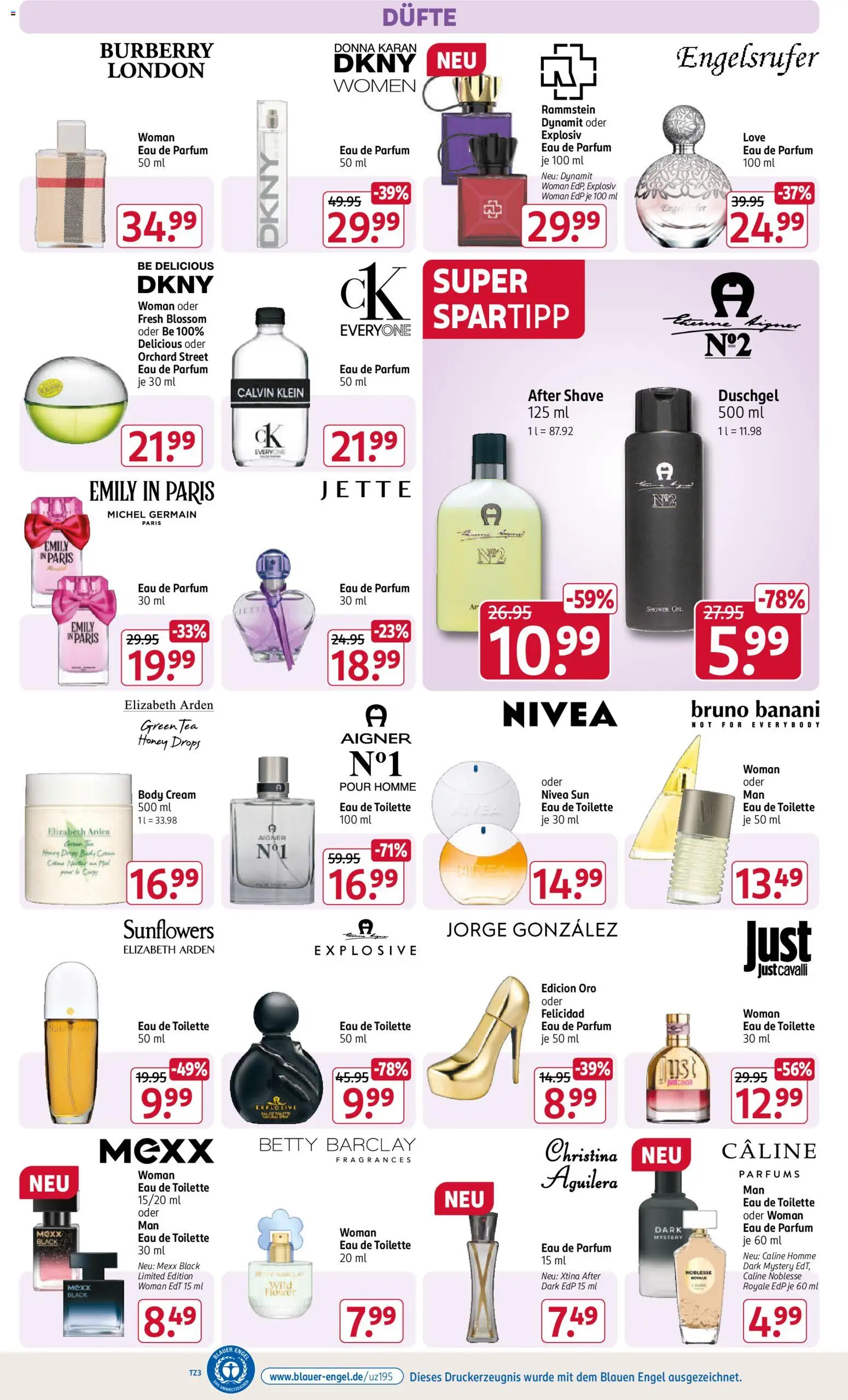 Rossmann Prospekt 	 – gültig ab 10.11.2025 | Seite: 4 | Produkte: Toilette, Parfüm, Duschgel, Eau de Parfum