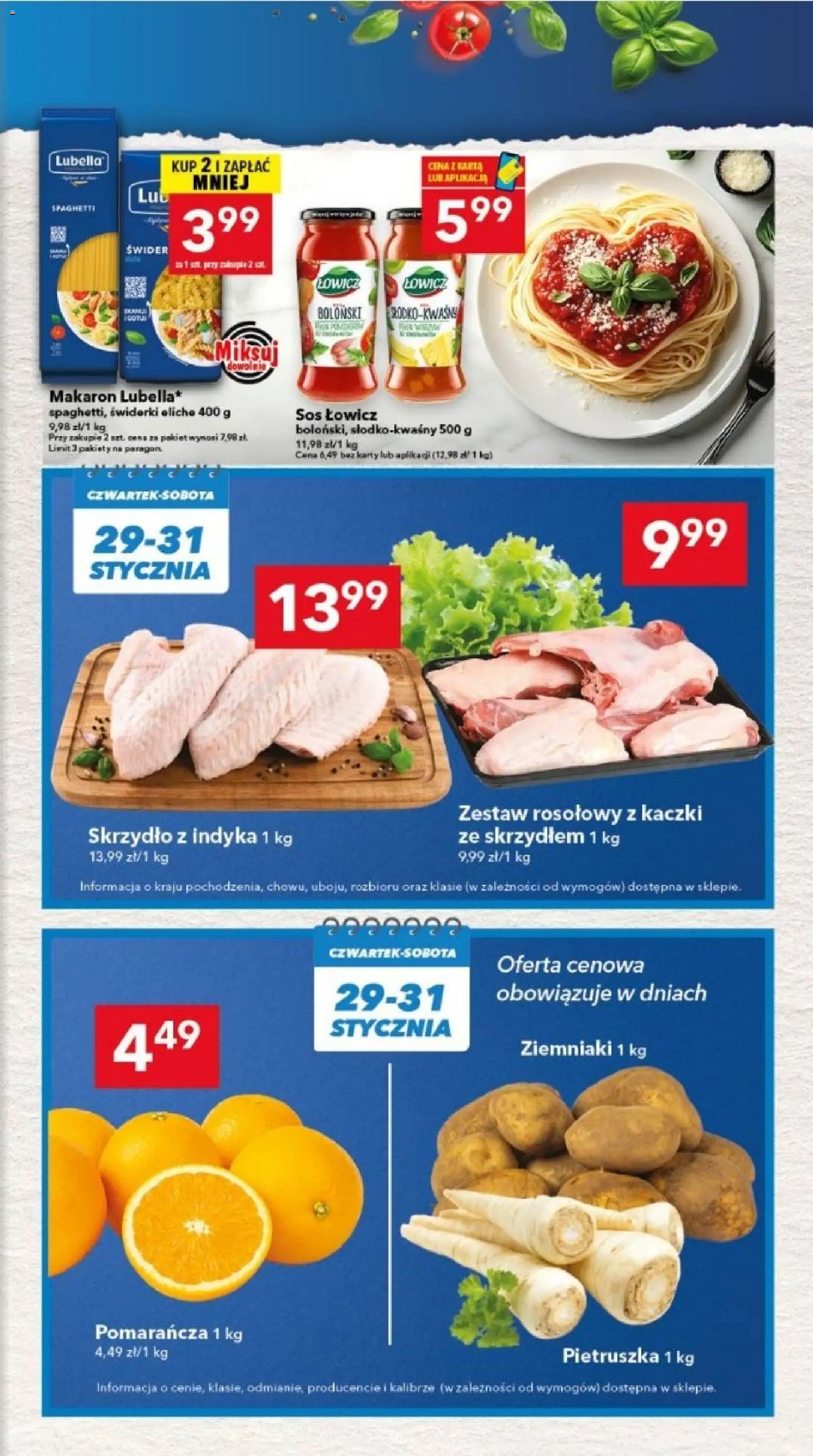 Lewiatan gazetka - Lublin od 29.01.2026 | Strona: 3 | Produkty: Pietruszka, Makaron, Ziemniaki, Sos