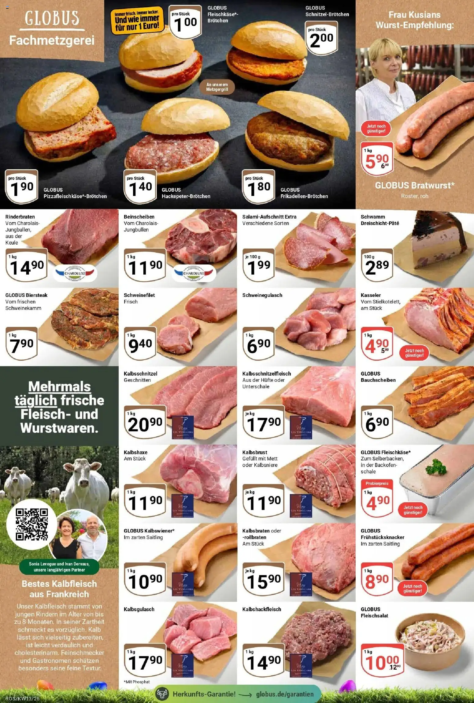 Globus prospekt Lambrechtshagen	 – gültig ab 23.03.2026 | Seite: 10 | Produkte: Schweinegulasch, Rinderbraten, Schweinefilet, Fleisch