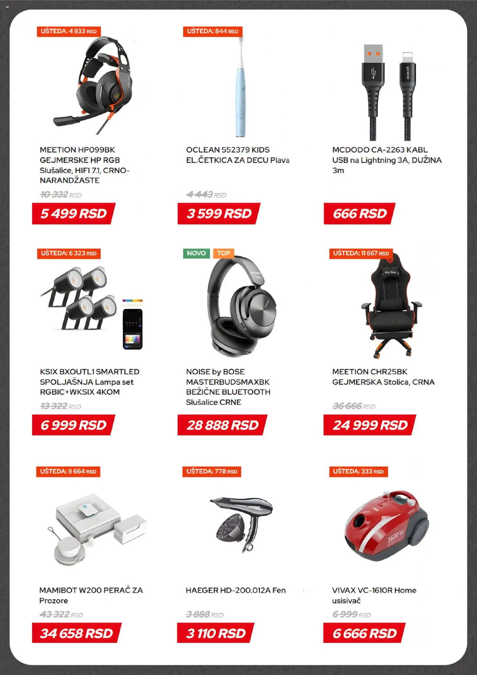 Dudi co. katalog - važi od 09.12.2025 | Strana: 2 | Proizvode: Fen, Kabl, Lampa, USB