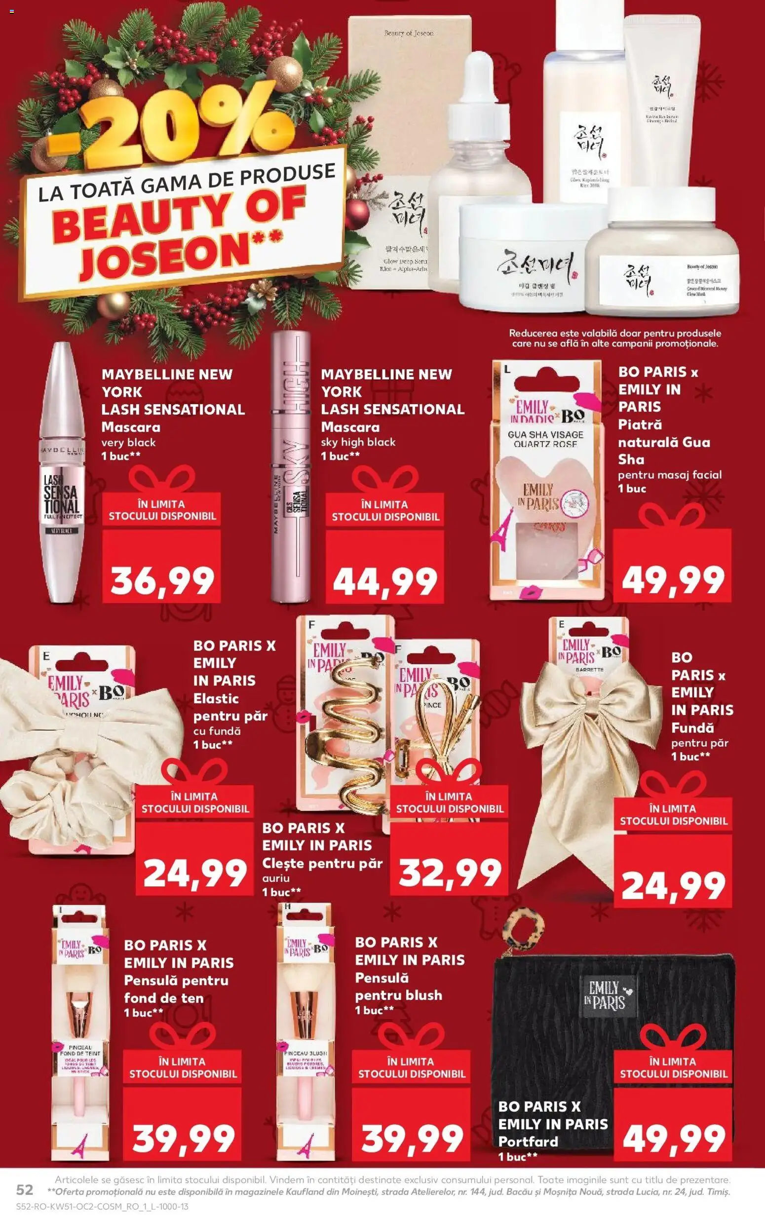 Noul catalog Kaufland – valabil de la 17.12.2025 | Pagină: 52 | Produse: Fond de ten, Clește, Portfard, Blush