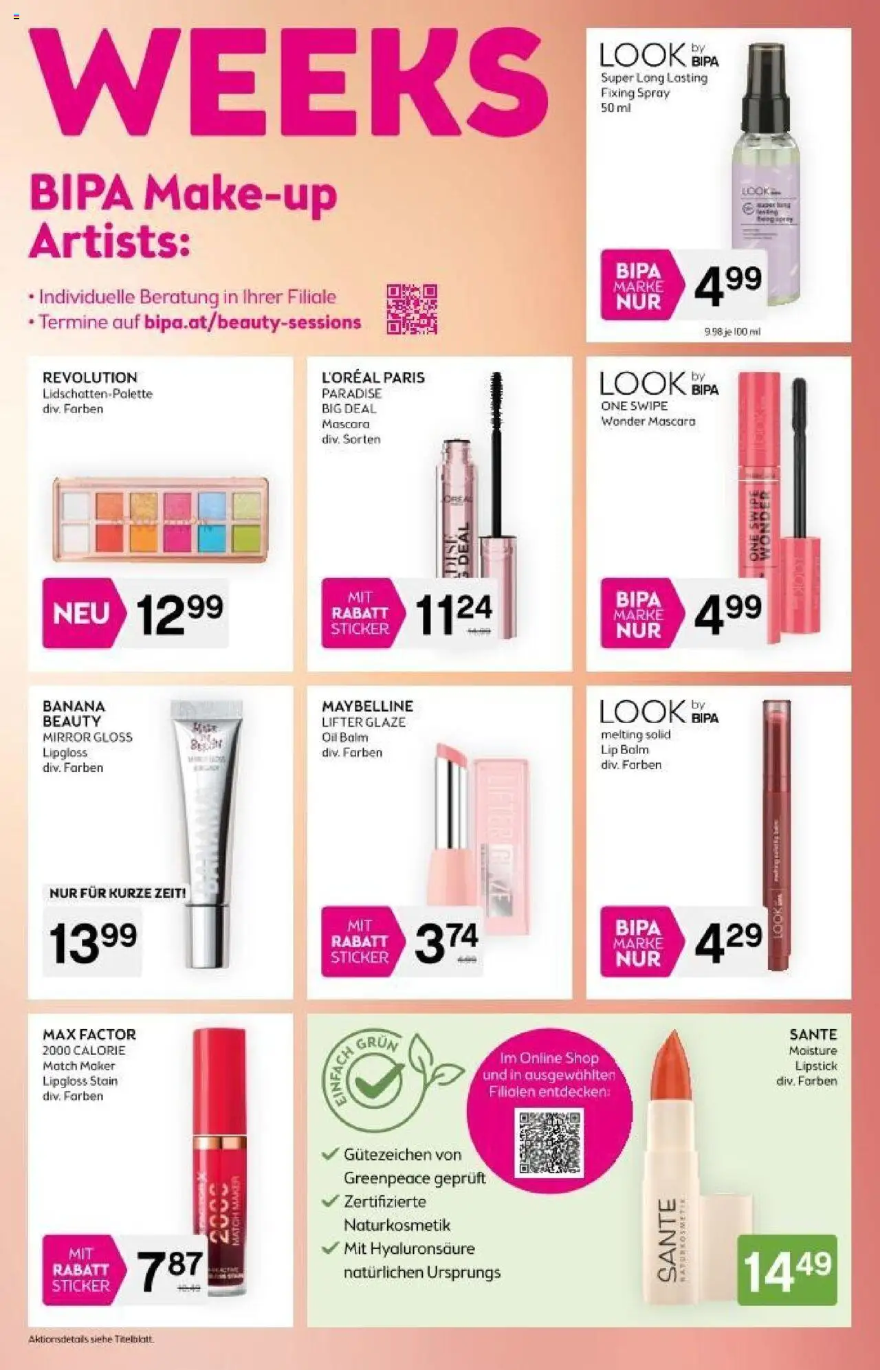 Bipa Flugblatt gültig ab 09.10.2025 | Seite: 3 | Produkte: Lipgloss