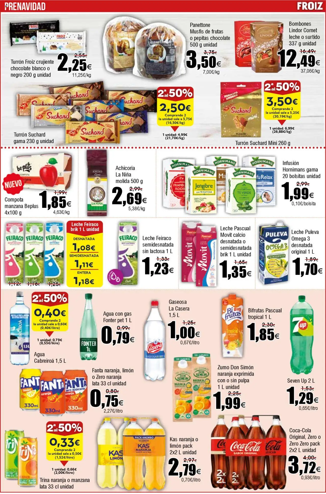 Froiz folleto │ válido desde el 21.10.2025 | Página: 13 | Productos: Chocolate, Agua con gas, Manzana, Gaseosa