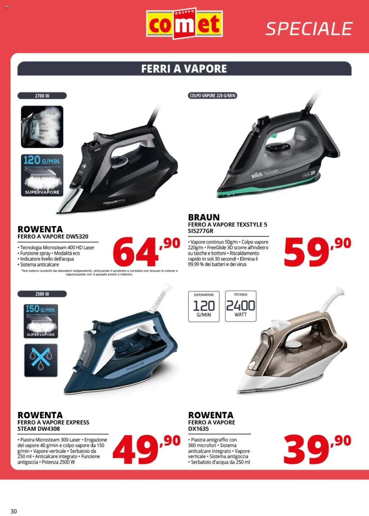 Volantino Comet del 25.08.2025 | Pagina: 30 | Prodotti: Anticalcare