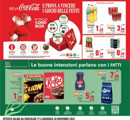 Anteprima del volantino FANTA, SPRITE, vari tipi un esempio: Fanta classica 1,5 l valido a partire dal 19.11.2025 | Pagina: 21 | Prodotti: Cereali, Limone, Fanta, Coca Cola