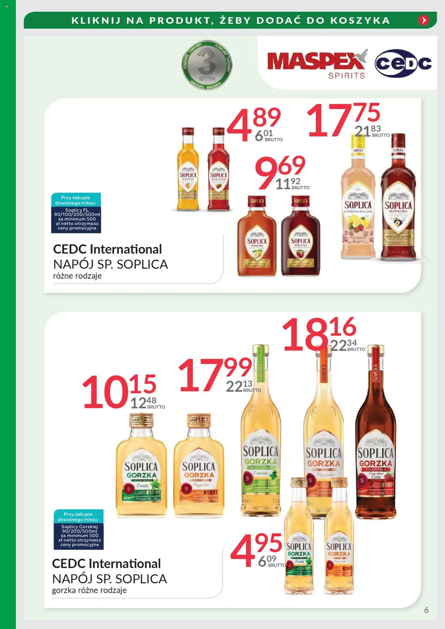 Eurocash Gazetka - Targi Jesień od 03.11.2025 | Strona: 6 | Produkty: Cytryna, Malina