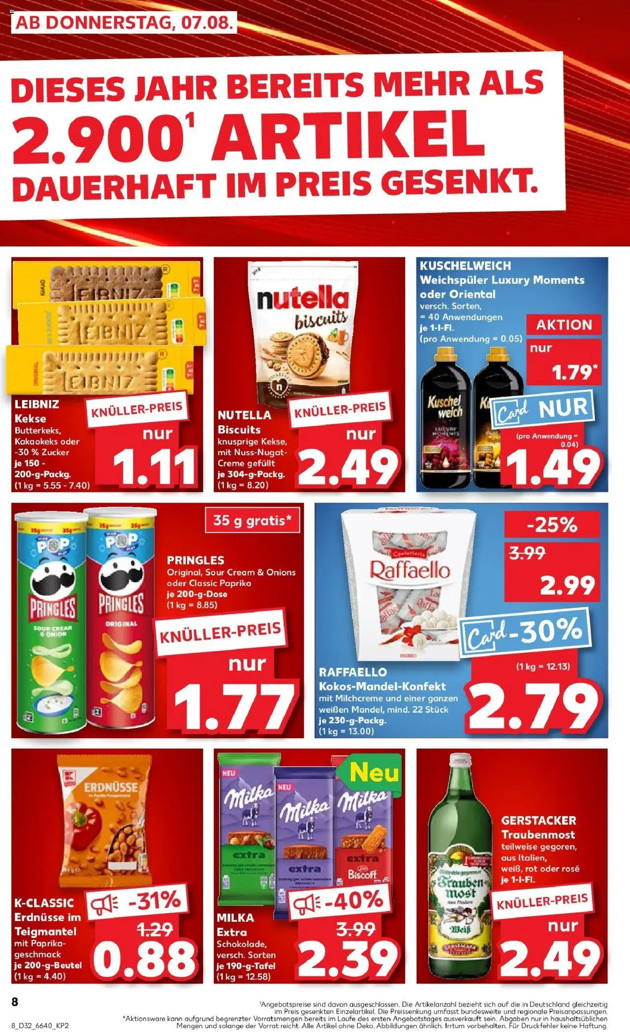 Kaufland prospekt Leonberg	 - gültig ab dem 10.08.2025 | Seite: 21 | Produkte: Erdnüsse, Creme, Chips, Kekse