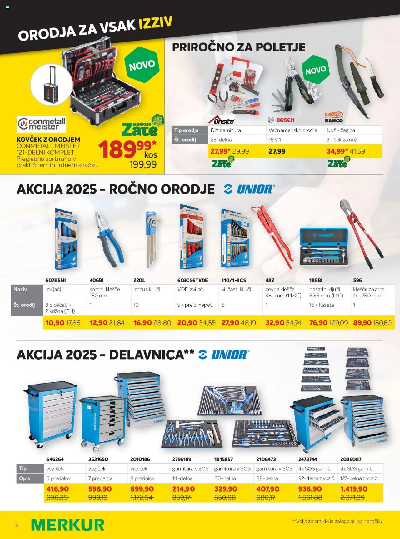 Merkur katalog │ velja od 06.08.2025 | Stran: 42 | Izdelki: Nož, Orodje, Voziček, Kovcek