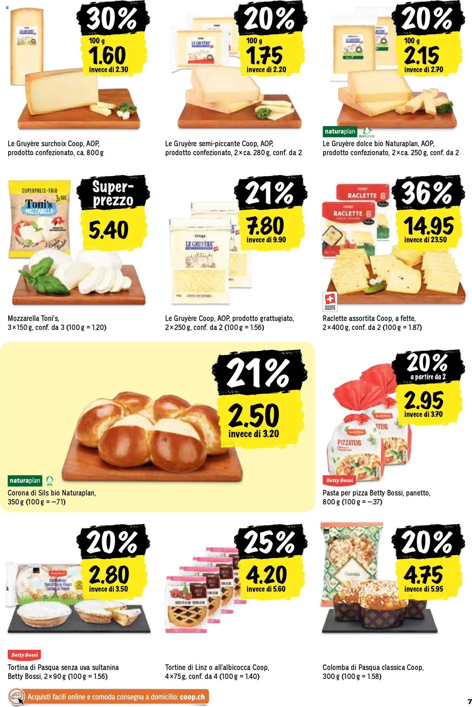 Coop aktionen IT – gültig ab 05.03.2026 | Seite: 7 | Produkte: Pizza, Pasta, Raclette