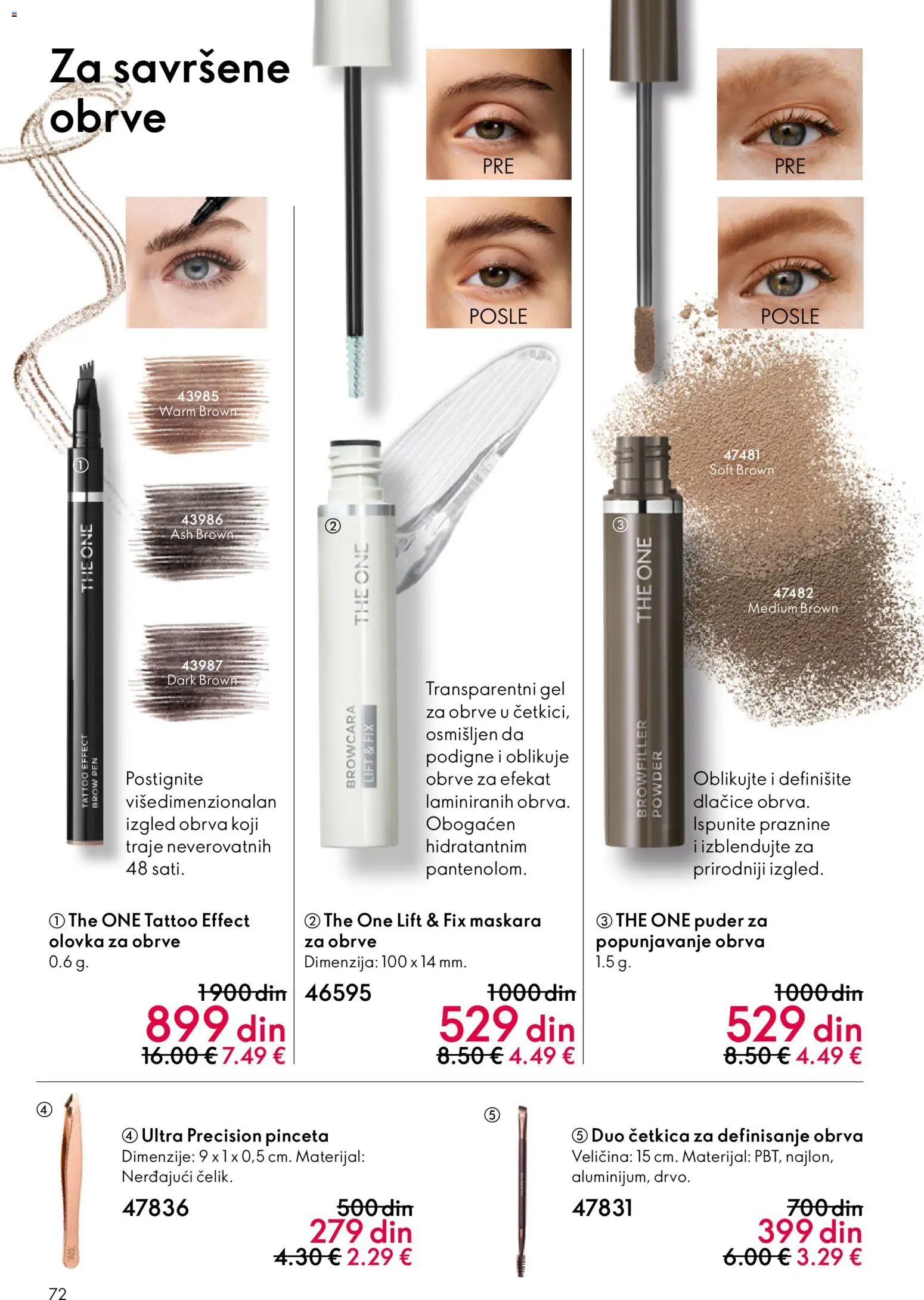 Oriflame katalog - važi od 10.12.2025 | Strana: 72 | Proizvode: Puder, Maskara