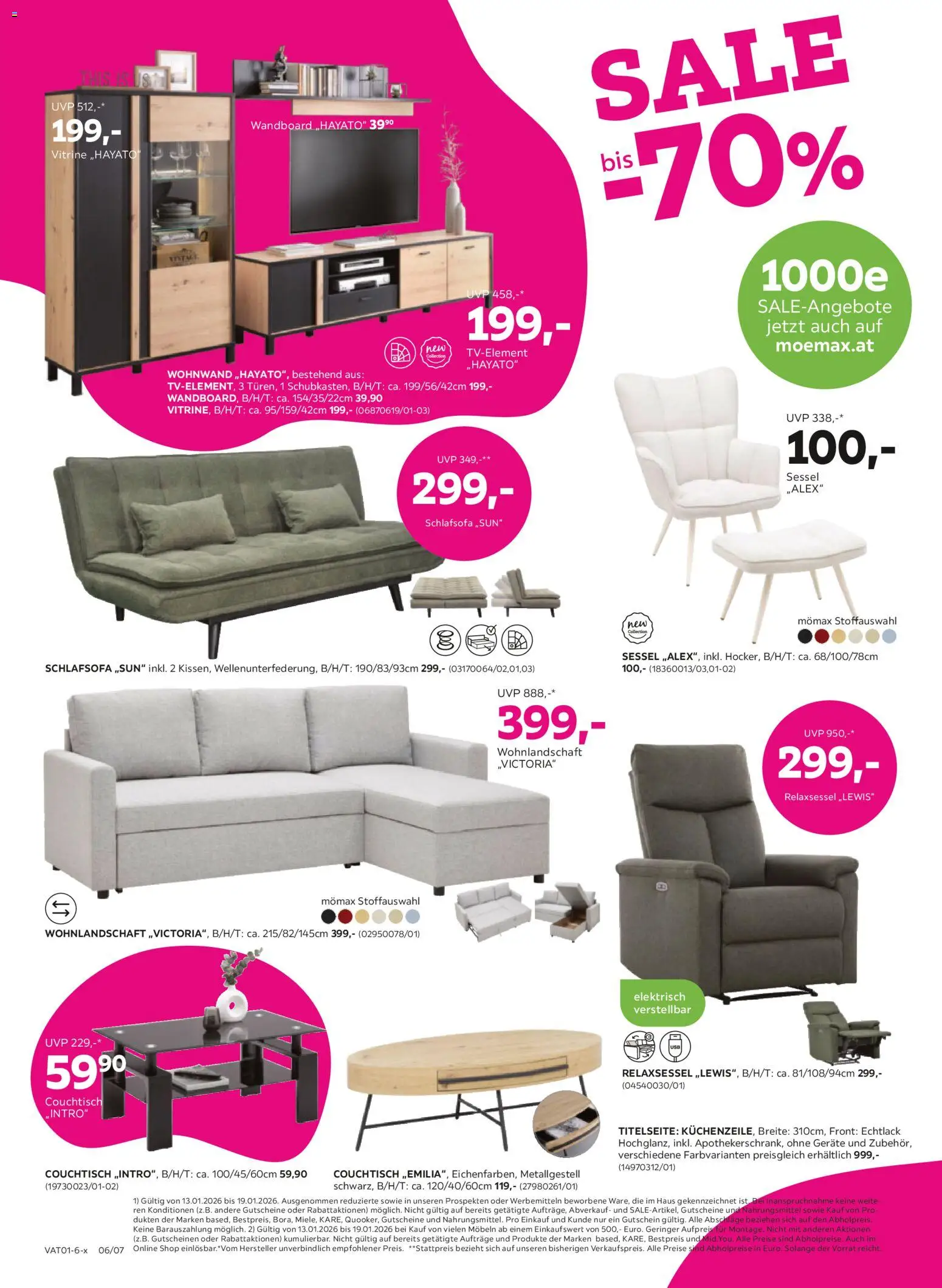 Mömax Prospekt aktuell gültig ab 13.01.2026 | Seite: 6 | Produkte: Sessel, Couchtisch
