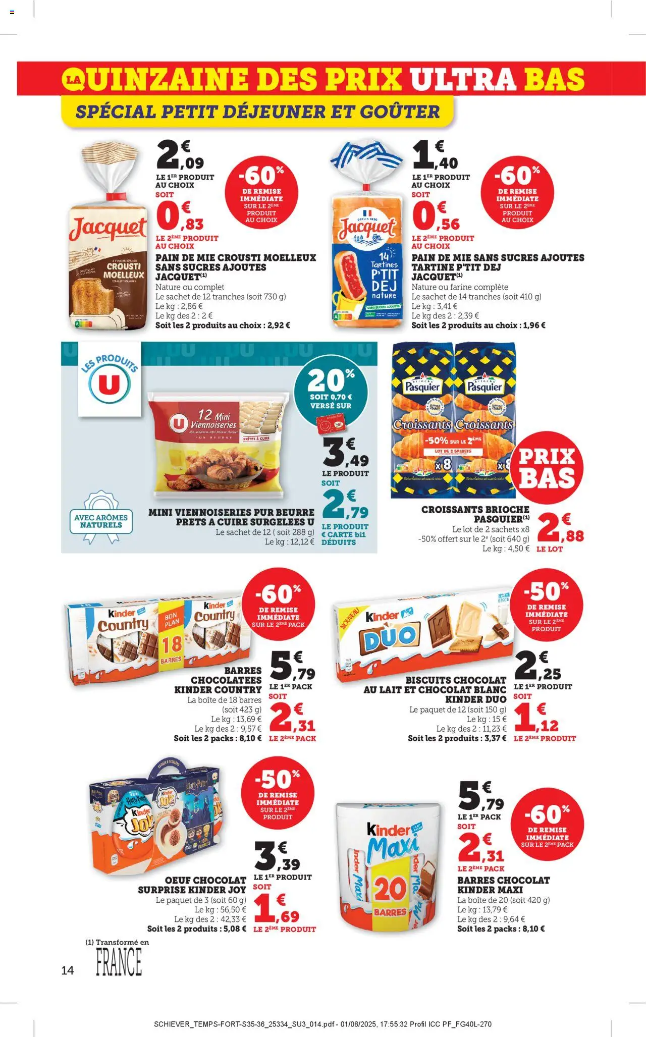  | Page: 14 | Produits: Farine, Viennoiseries, Pain, Chocolat