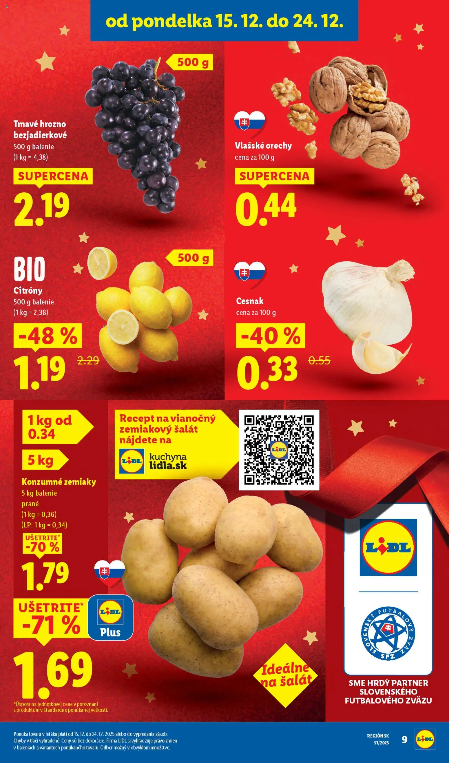 Nové Lidl akcie – leták je platný od 18.12.2025 | Strana: 43 | Produkty: Kuchyňa, Orechy, Šalát, Zemiaky