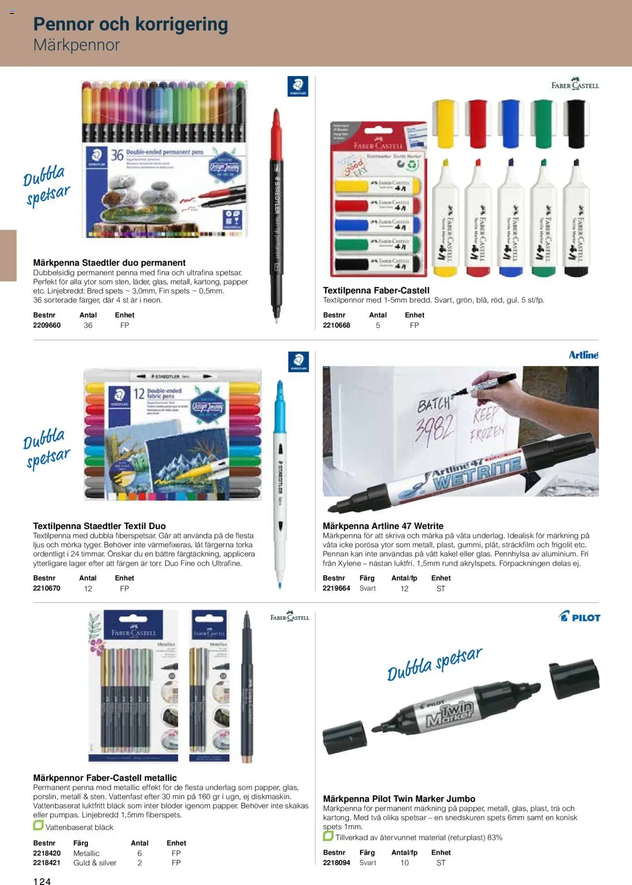 Office Depot reklamblad aktuell från 15.02.2024 | Sida: 126 | Produkter: Penna, Papper, Ljus