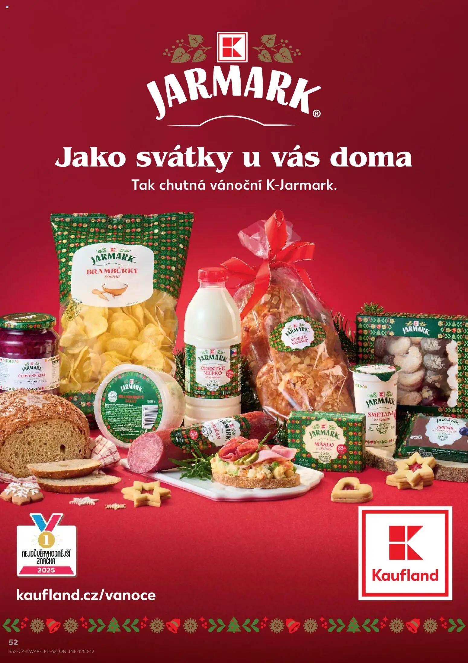 Kaufland leták - Ostrava od 03.12.2025 | Strana: 52 | Produkty: Bramborový salát, Máslo, Bramburky, Zelí