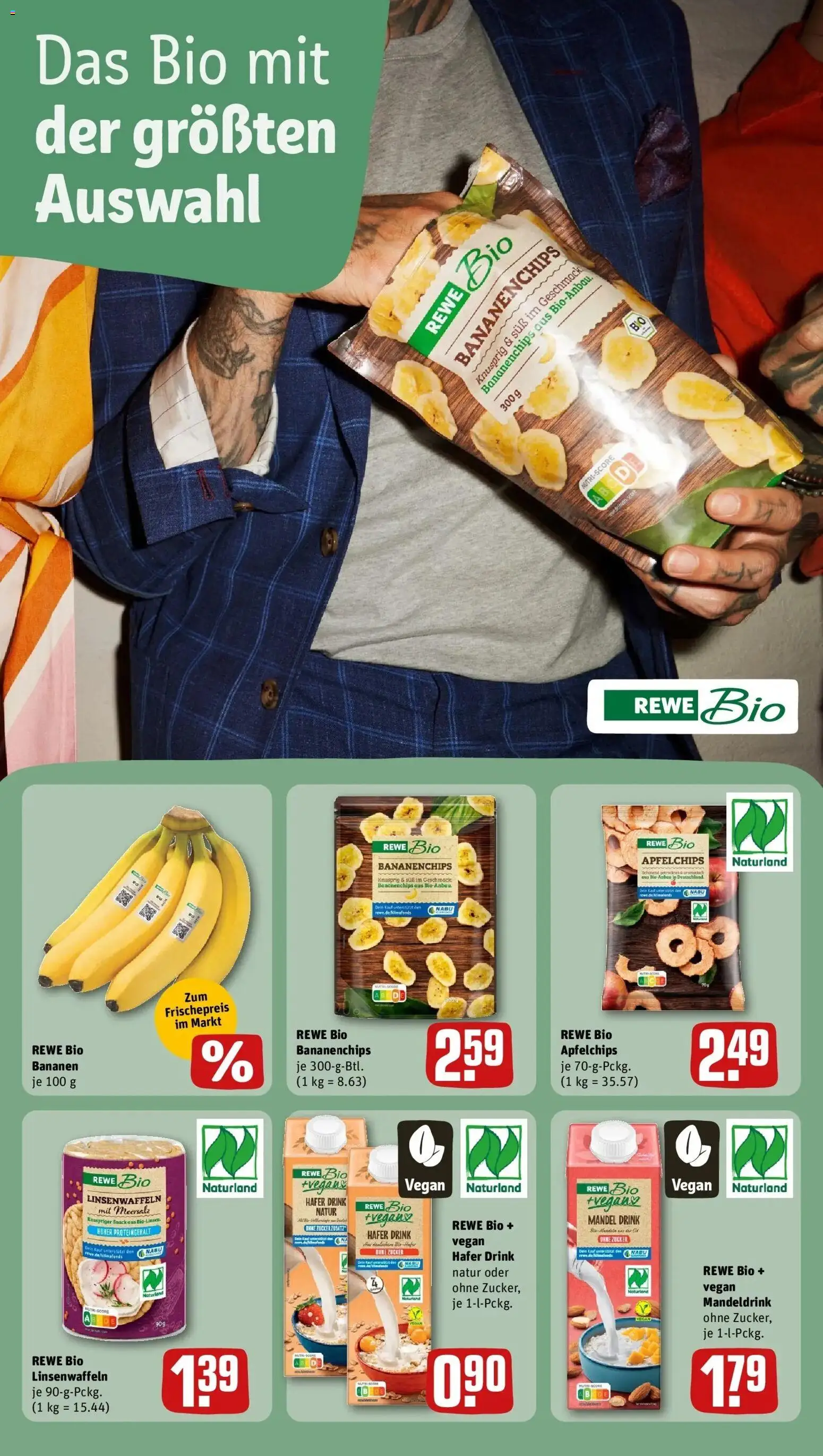 Rewe Prospekt Holdorf	 – gültig ab 15.03.2026 | Seite: 20 | Produkte: Bananen, Apple, Zucker, Chips