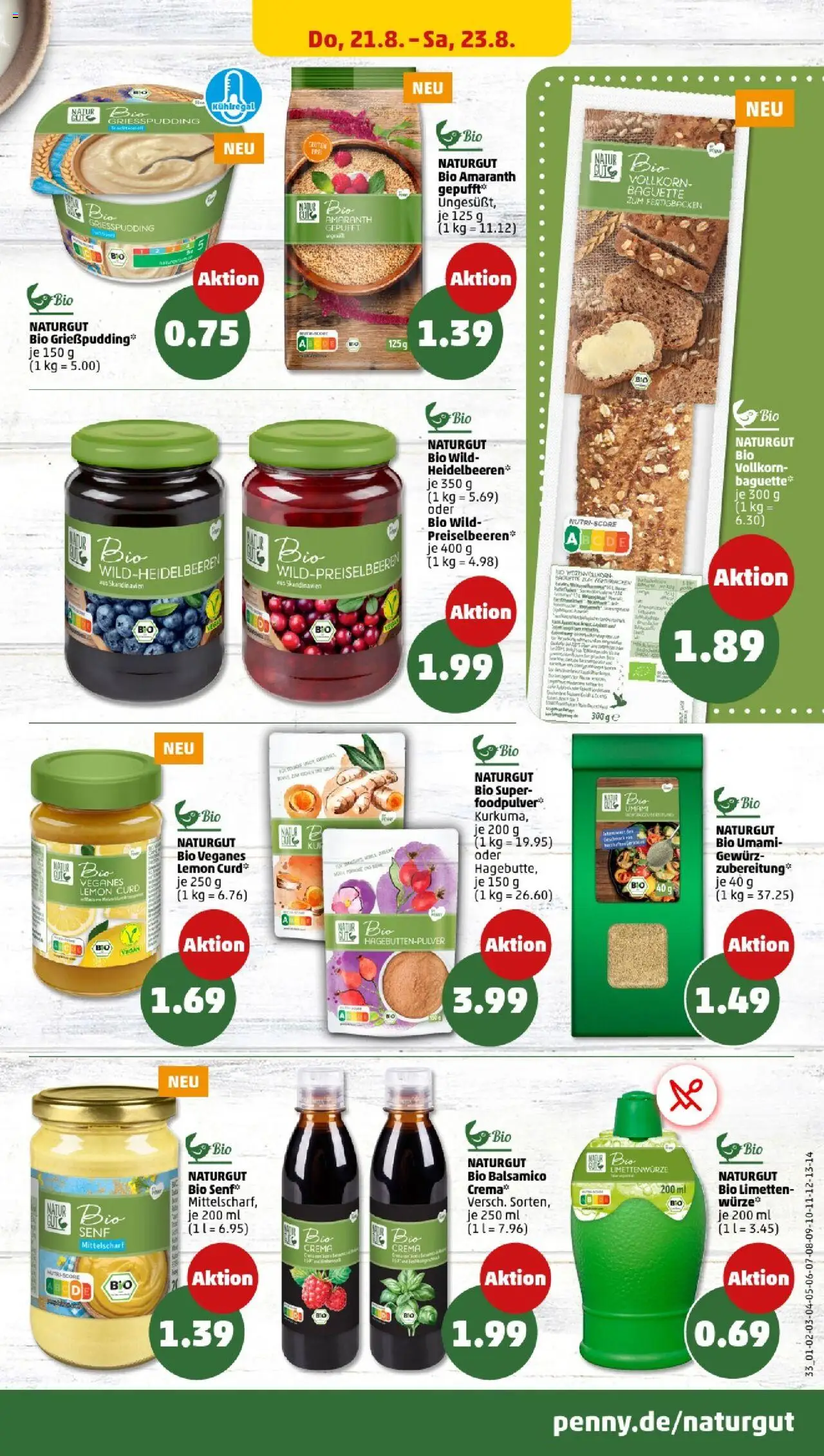 Penny - Niedersachsen - gültig ab dem 18.08.2025 | Seite: 29 | Produkte: Limetten, Balsamico, Baguette