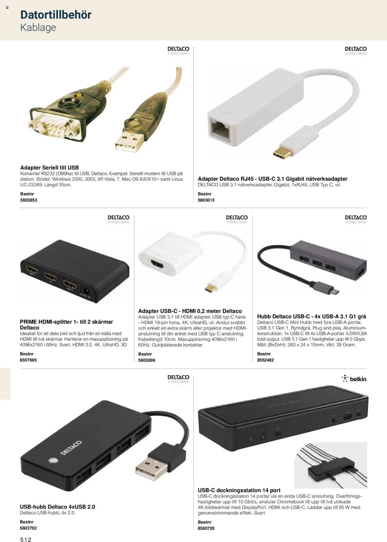 Office Depot reklamblad aktuell från 15.02.2024 | Sida: 514 | Produkter: Adapter, USB