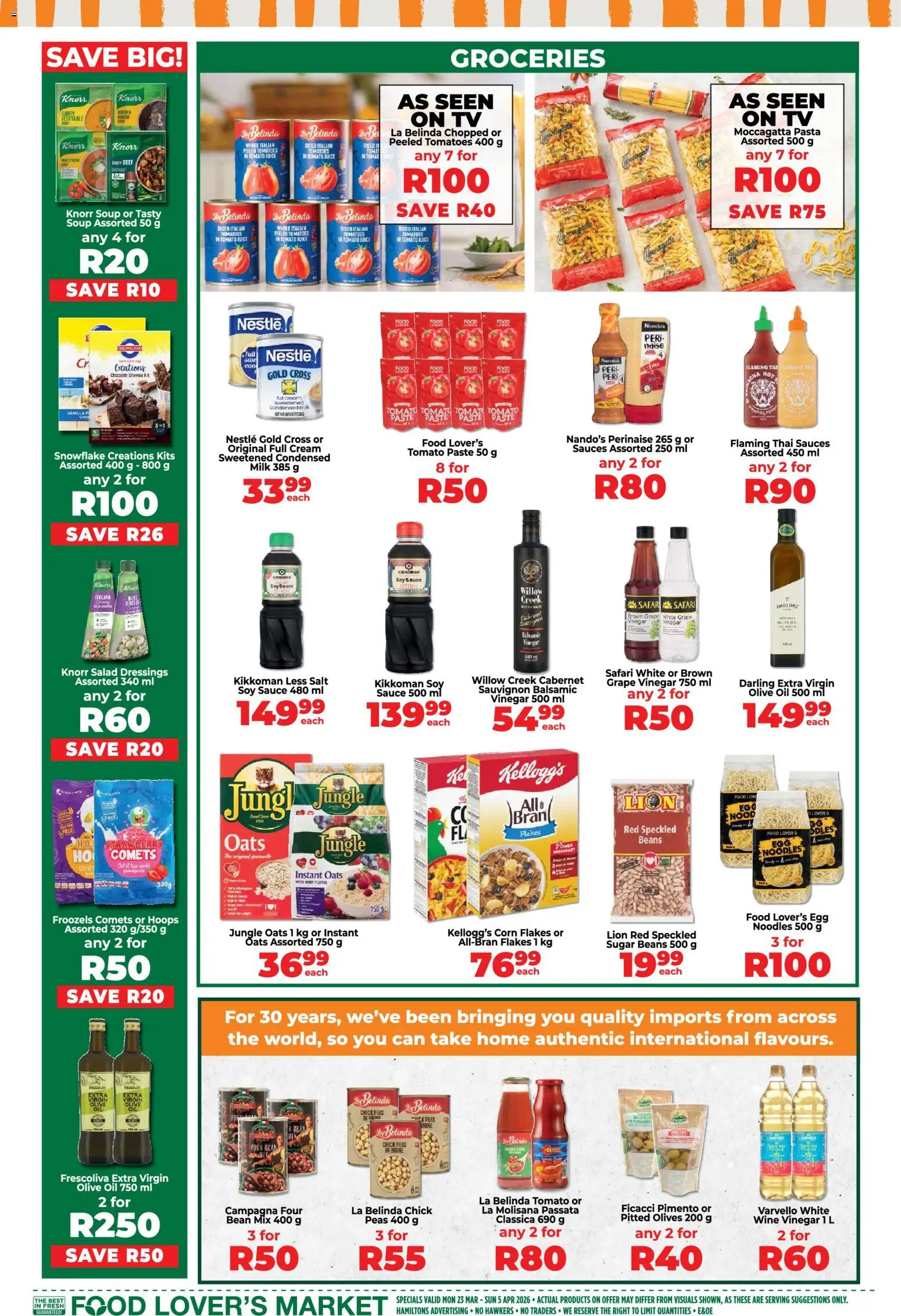 New Food Lover's Market catalogue – valid from 23.03.2026 | Page: 14 | Products: Corn, Noodles, Beef, Dressing