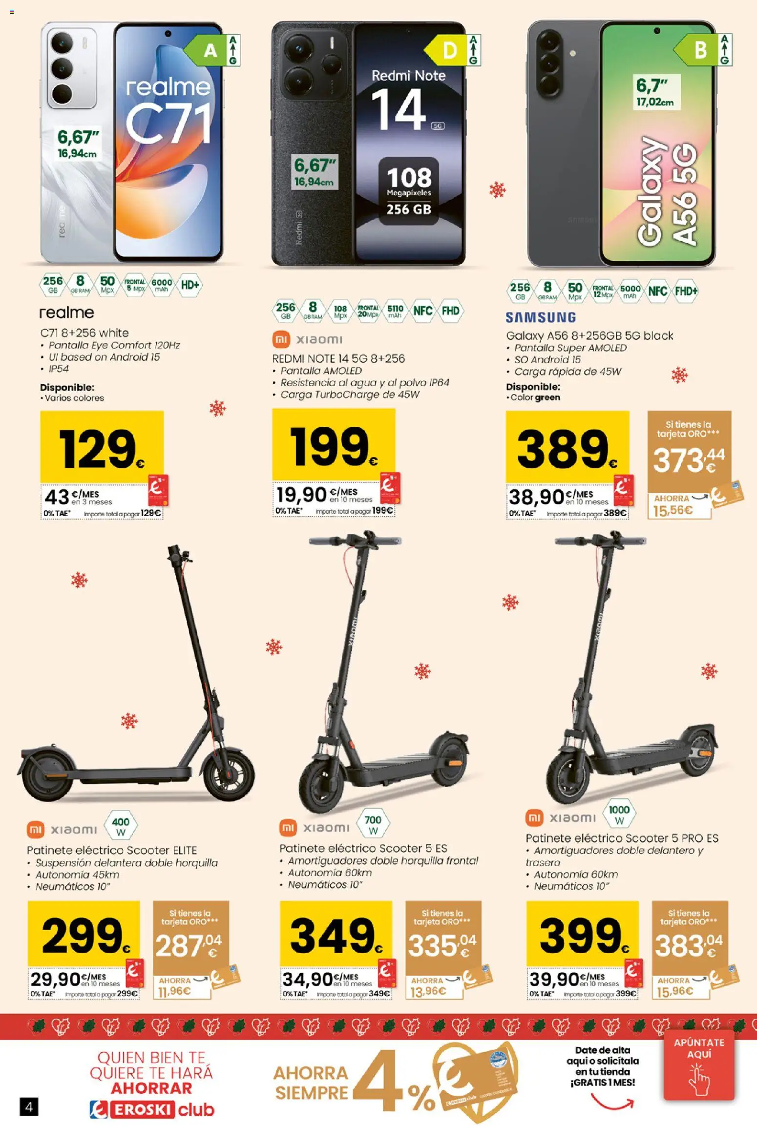 Eroski - Conekta │ válido desde el 18.12.2025 | Página: 4 | Productos: Horquilla, Patinete, Té, Ελιές