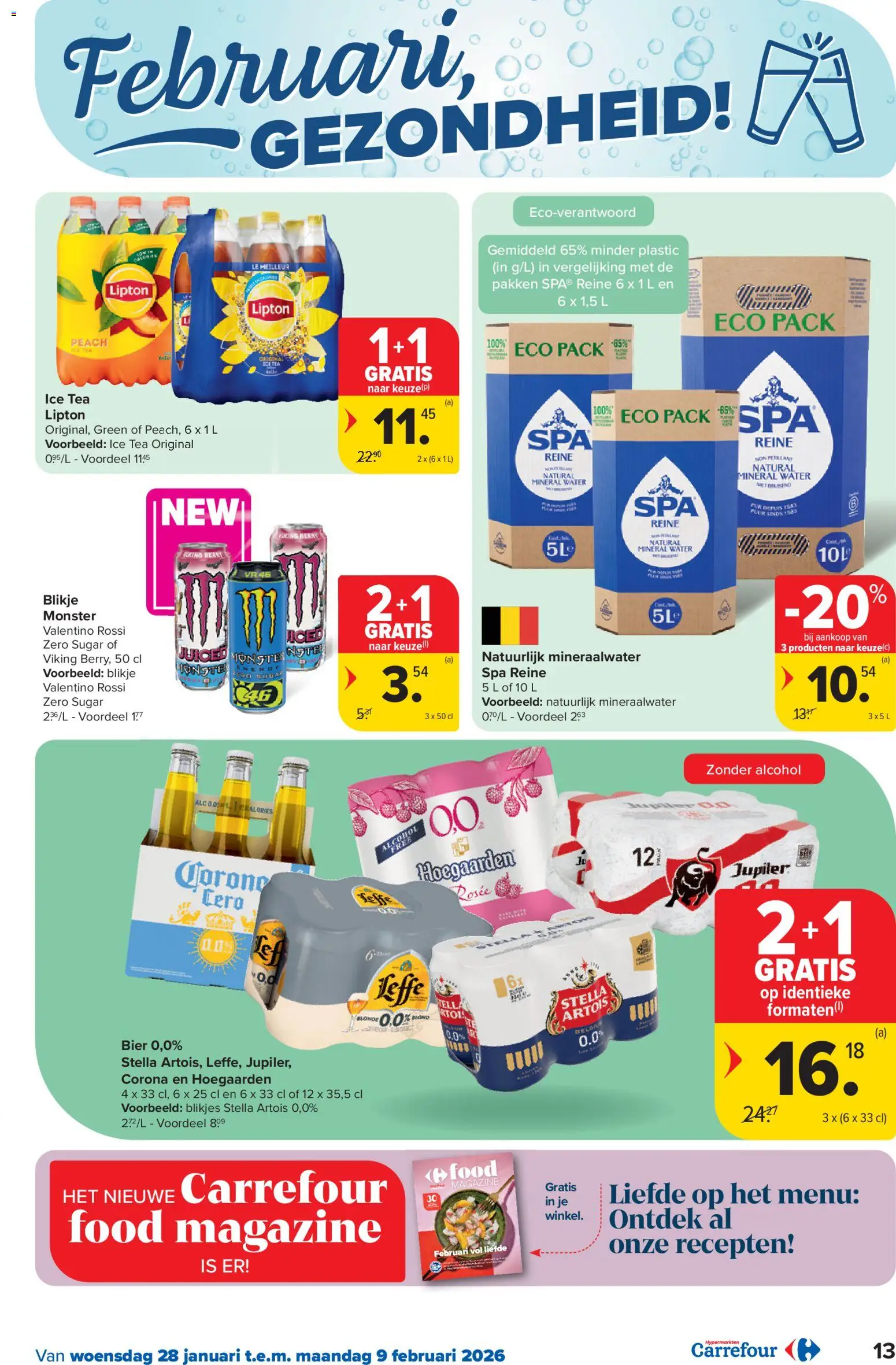 {H1} | Pagina: 13 | Producten: Bier, Monster, Alcohol, Mineraalwater